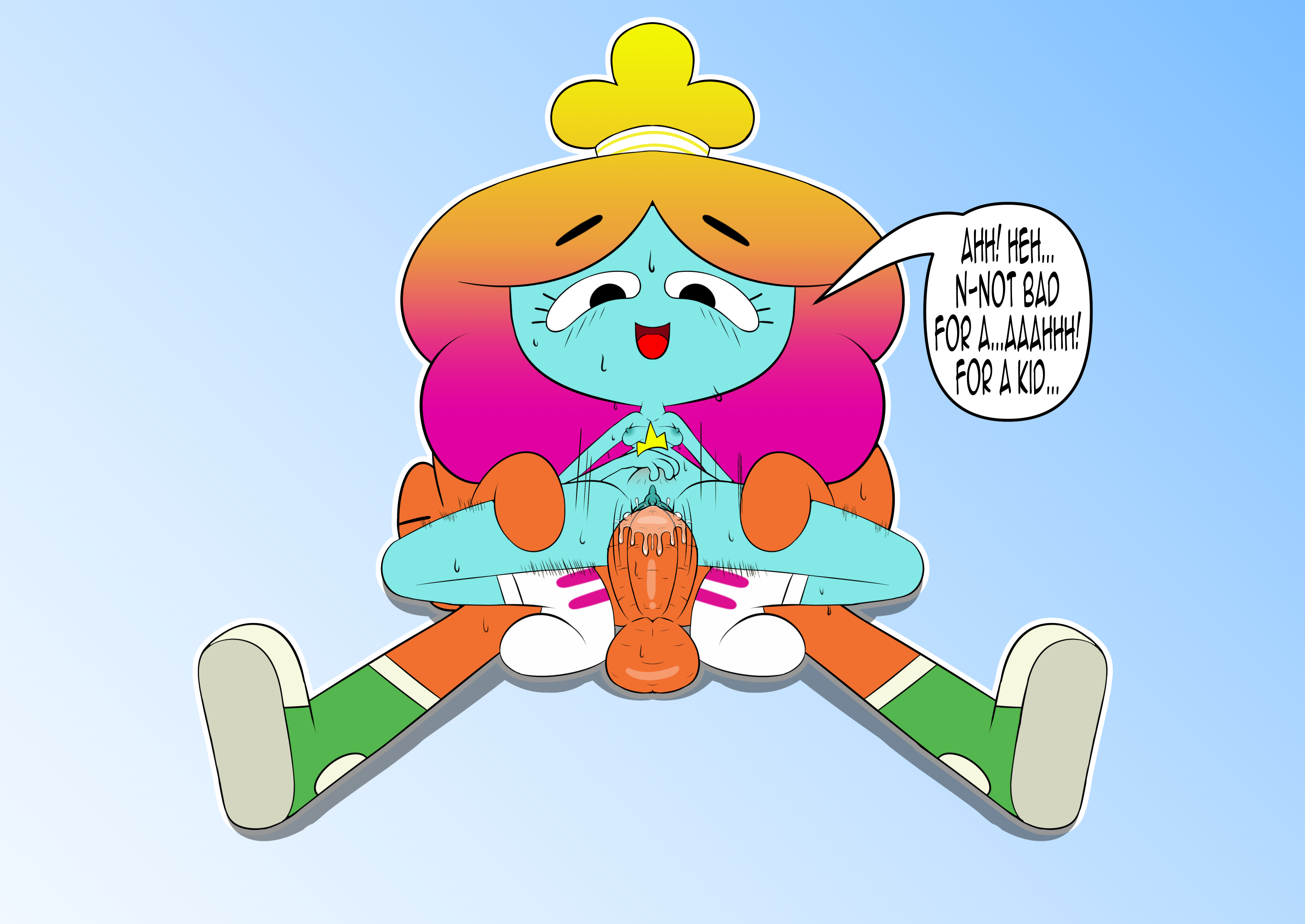 Darwin_Watterson Rachel_Wilson The_Amazing_World_of_Gumball ThunderFap