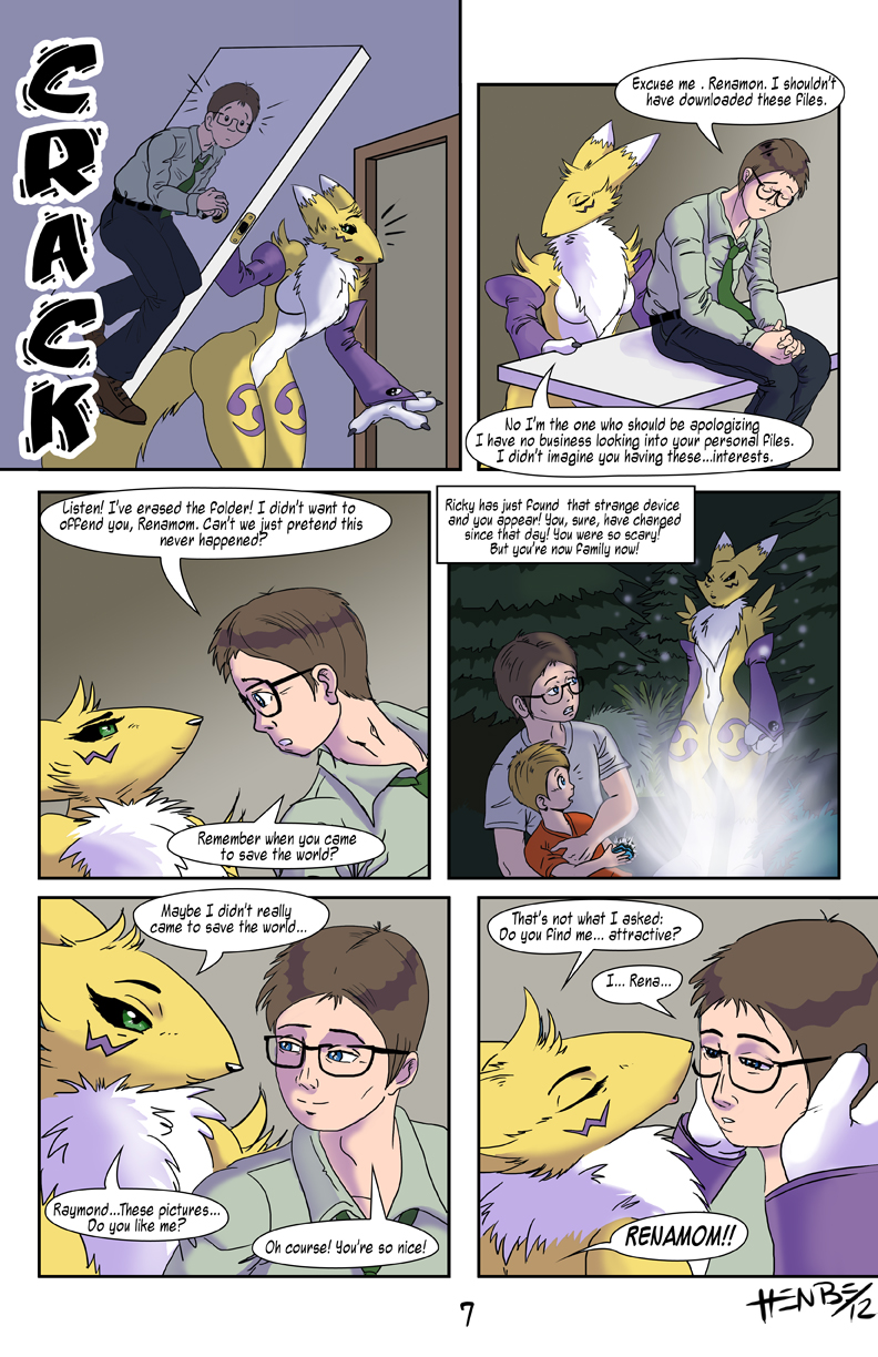 Digimon Henbe Renamon comic