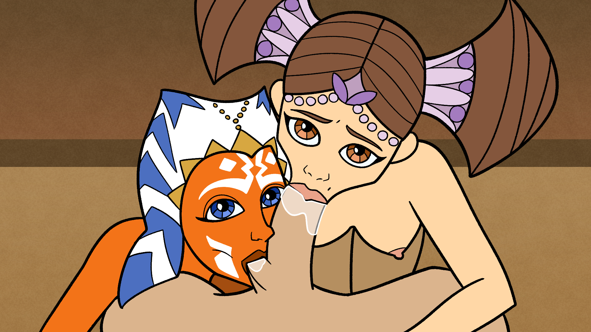 Ahsoka_Tano Anakin_Skywalker Clone_Wars Clone_Wars_(2003) Padme_Amidala Star_Wars togruta