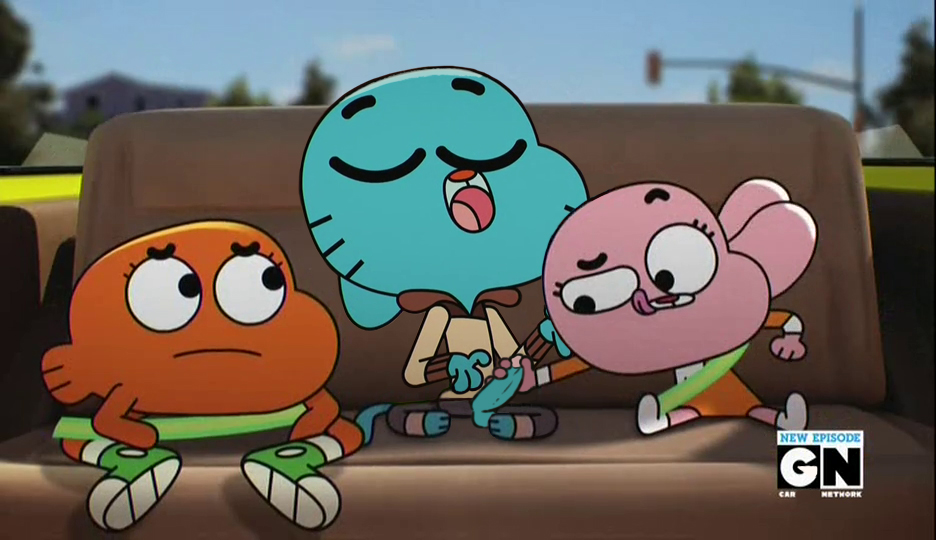 Anais_Watterson Darwin_Watterson Gumball_Watterson The_Amazing_World_of_Gumball garabatoz