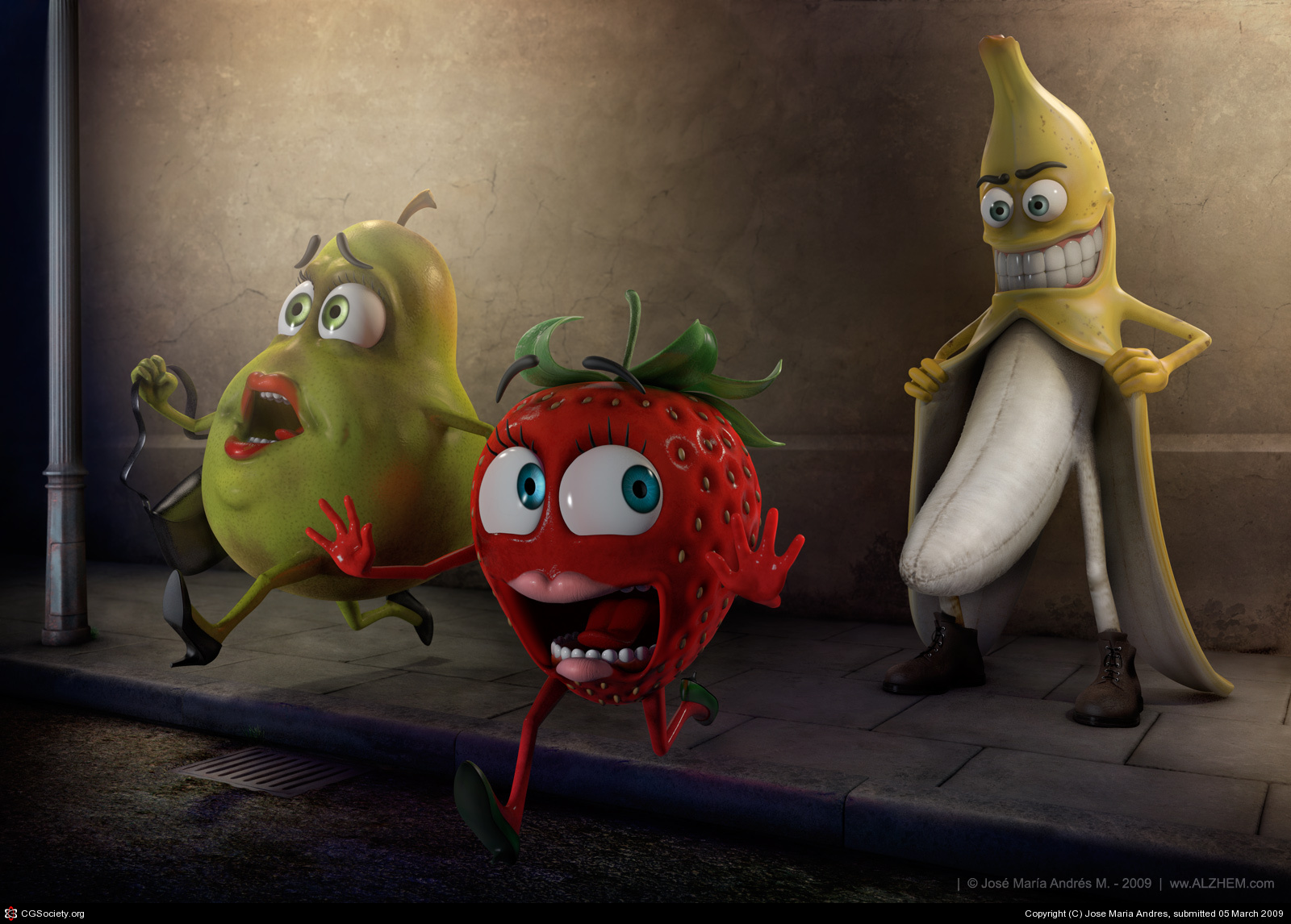 Post 358999: Banana food fruit inanimate pear Strawberry