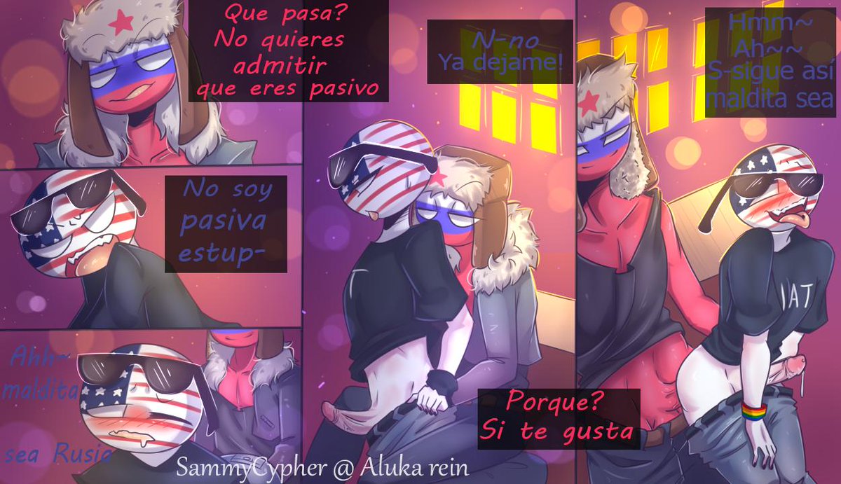 America x russia countryhumans
