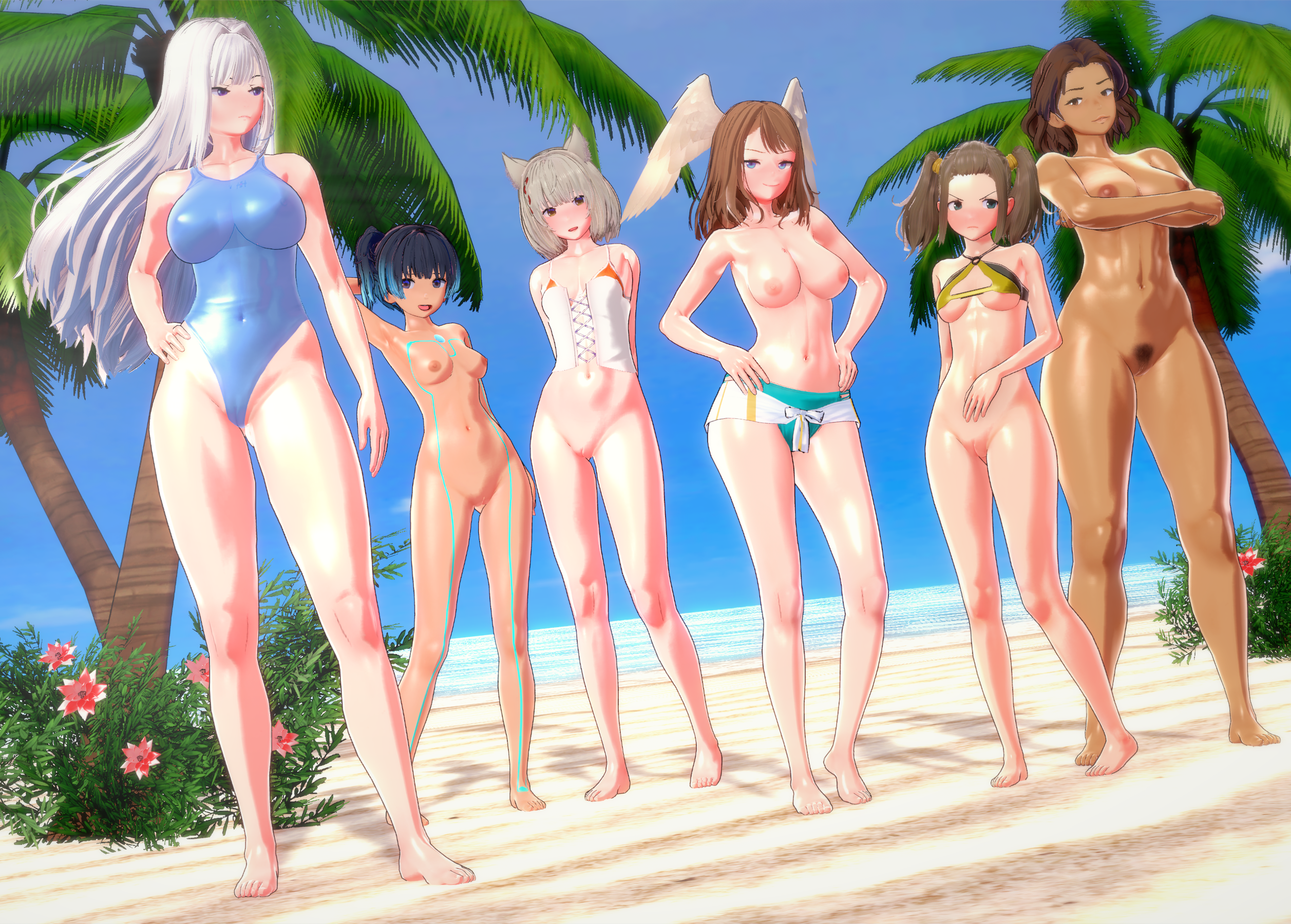 Ethel Eunie Mio Monica_Vandham Sena Shania_Reid Xenoblade_Chronicles_3 dume