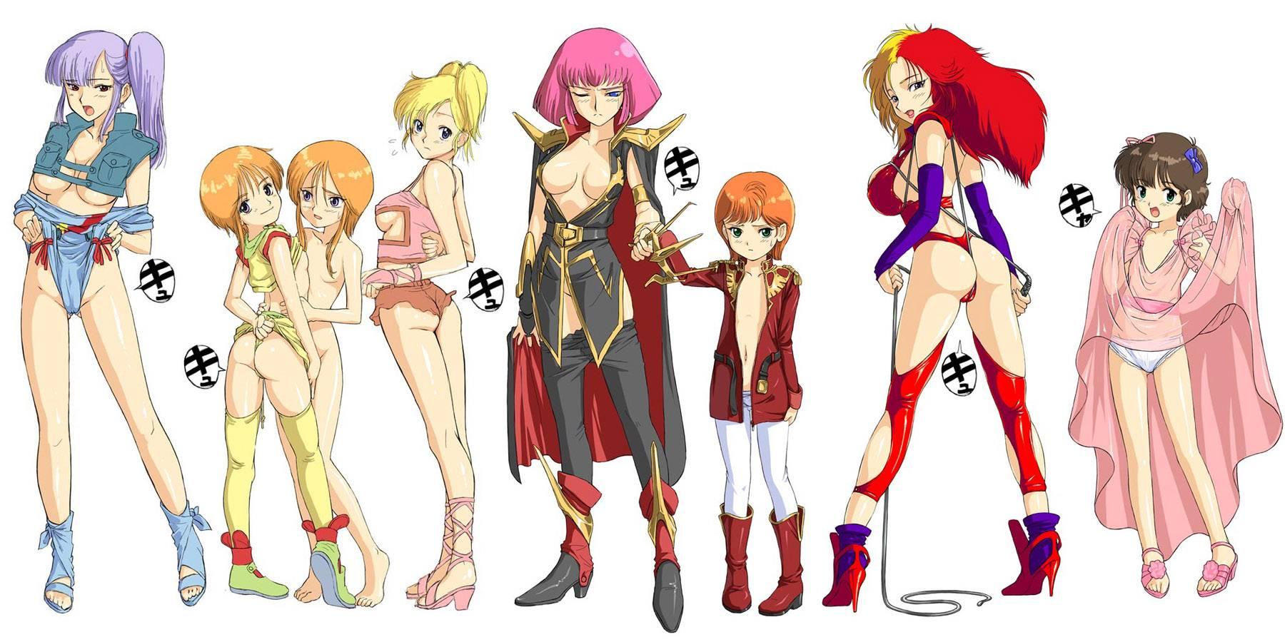 Audrey_Burne Chara_Soon Elle_Vianno Elpeo_Ple Gundam Gundam_ZZ Haman_Karn Leina_Ashta Ple_Two Roux_Louka Zeta_Gundam