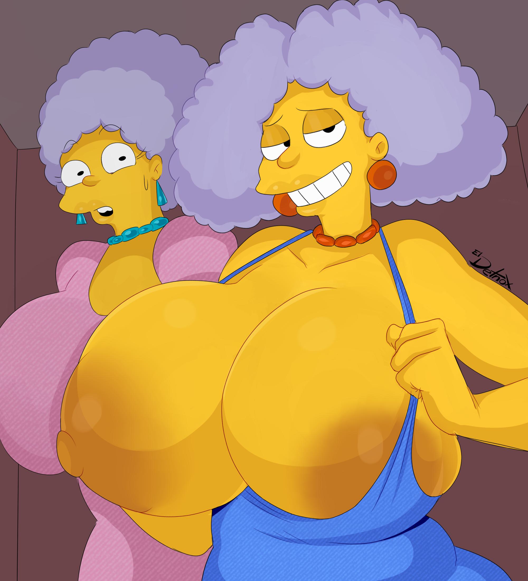 Detnox Patty_Bouvier Selma_Bouvier The_Simpsons