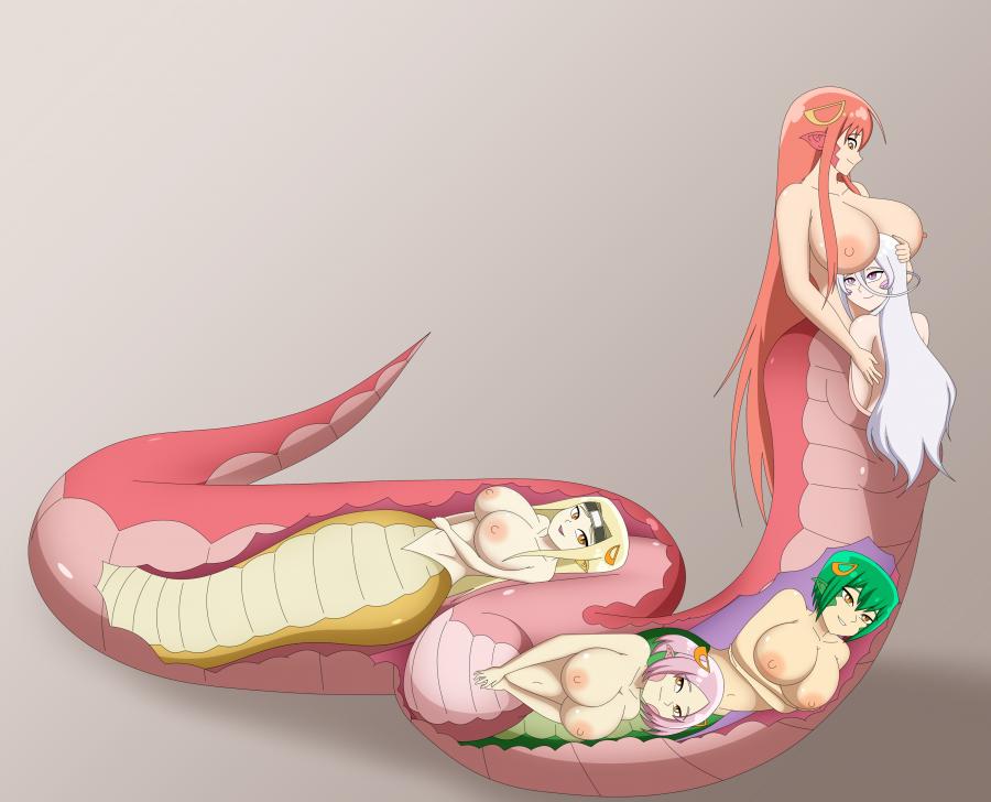 Lamia Maru Miia Monster_Girl_Doctor Monster_Musume:_Everyday_Life_With_Monster_Girls Sanka Saphentite_Neikes Shequa crossover