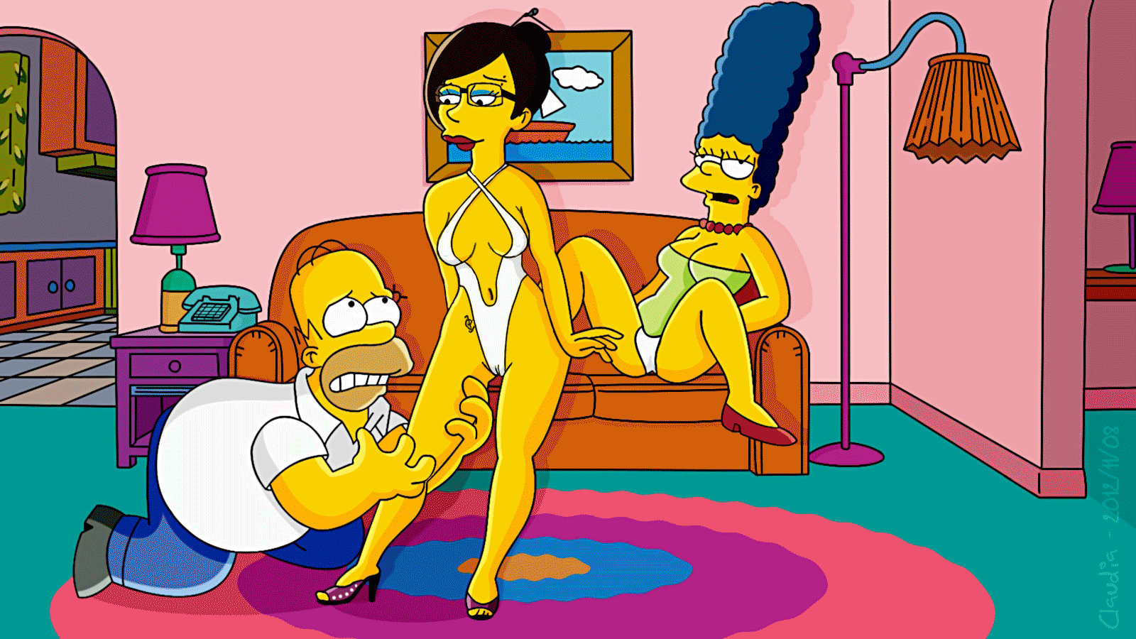 Post 970624 Animated Homer Simpson Marge Simpson Tagme The Simpsons