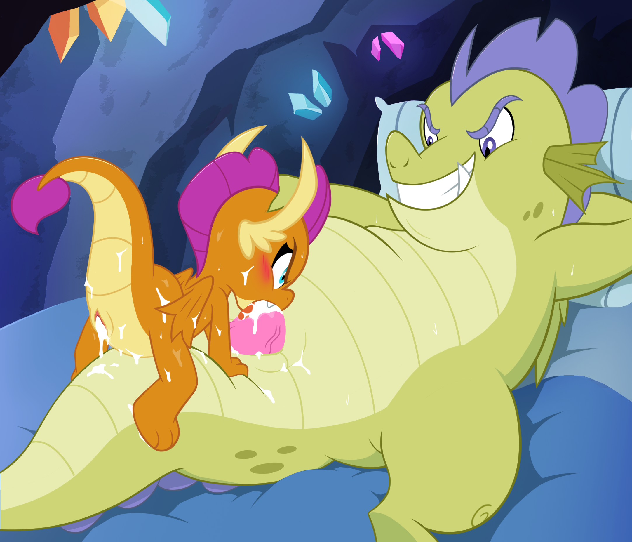 Friendship_is_Magic My_Little_Pony Sludge Smolder dancingchar