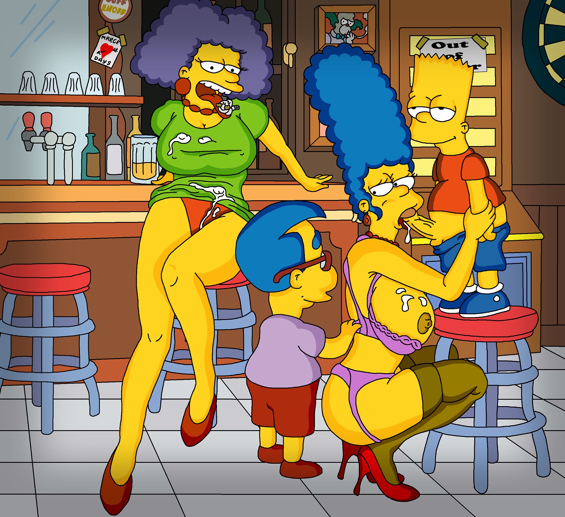 Post 3713339 Bartsimpson Margesimpson Milhousevanhouten Selmabouvier Thesimpsons 