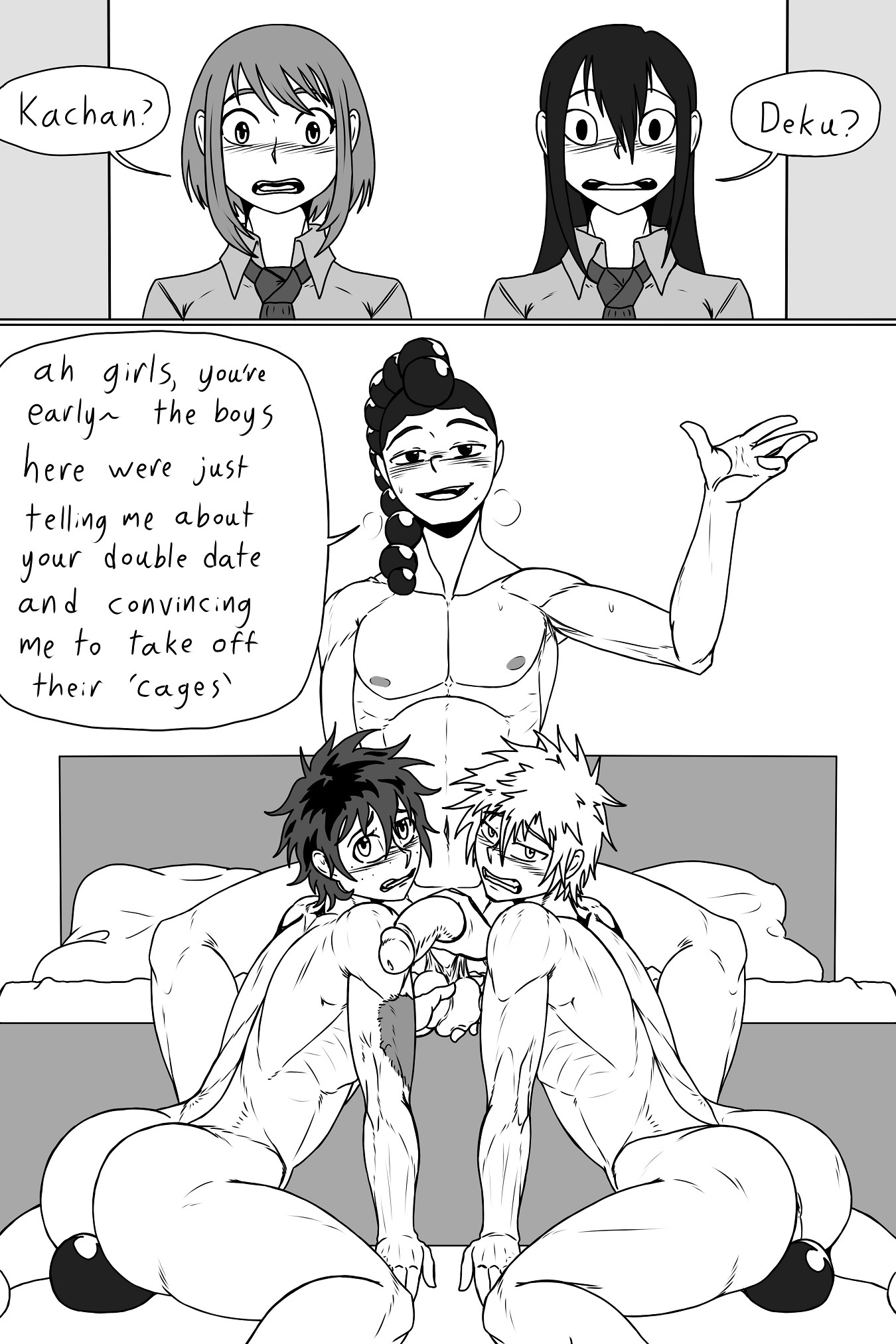 Post Izuku Midoriya Katsuki Bakugo Kiahl Minoru Mineta My Hero