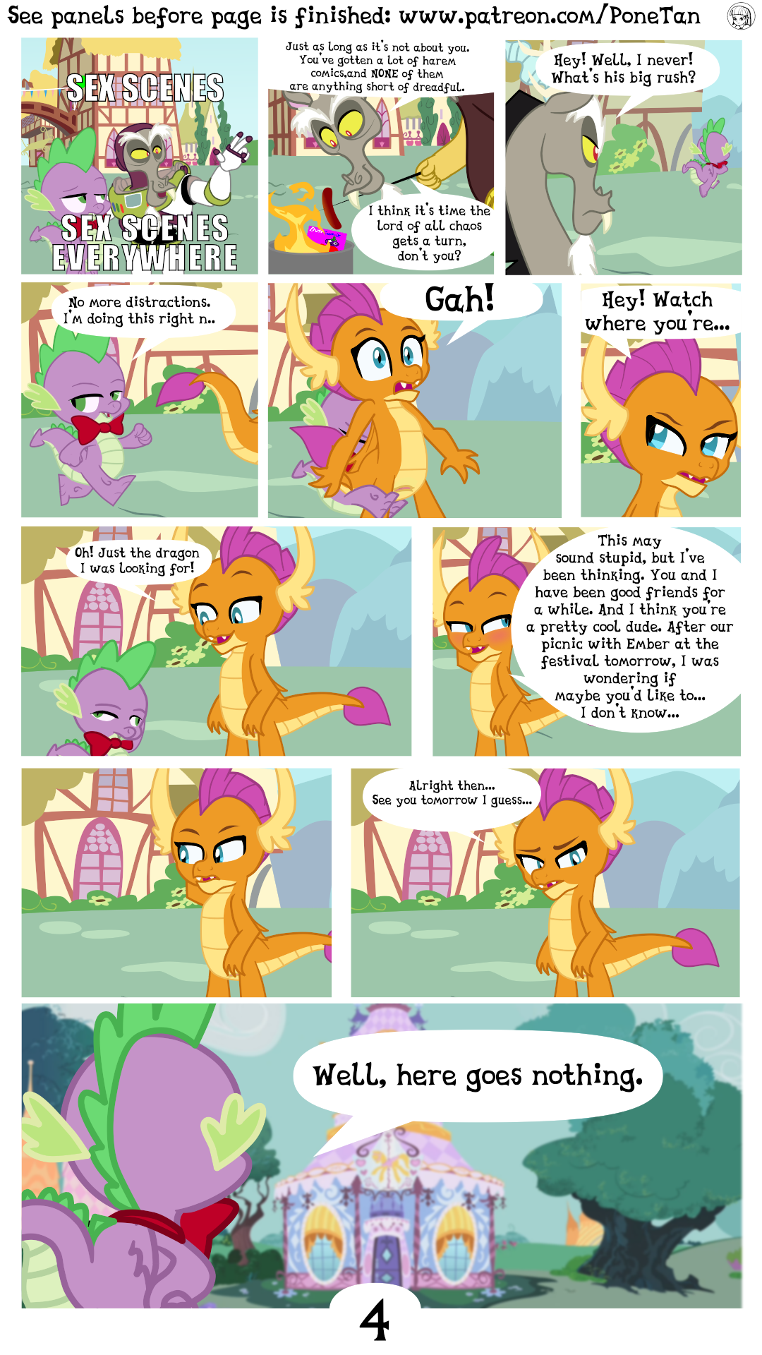 Cloppy_Hooves Friendship_is_Magic My_Little_Pony Smolder Spike comic