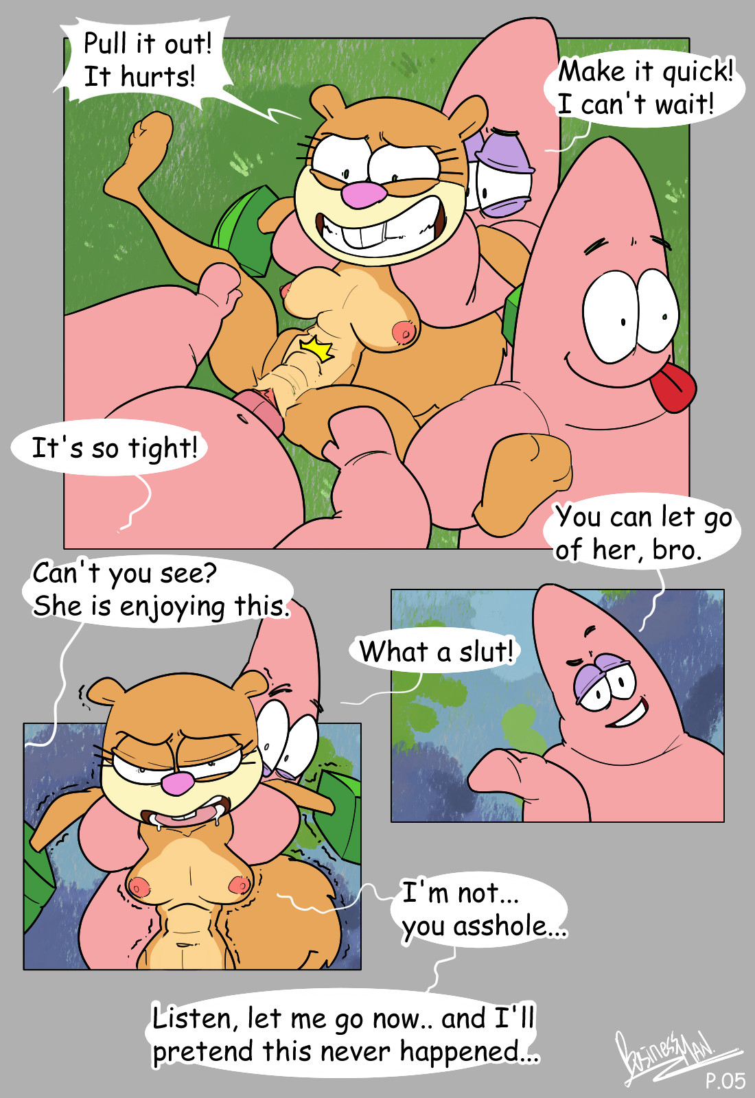 Post 5249121: Businessman69 comic Patrick_Star Sandy_Cheeks  SpongeBob_SquarePants_(series)