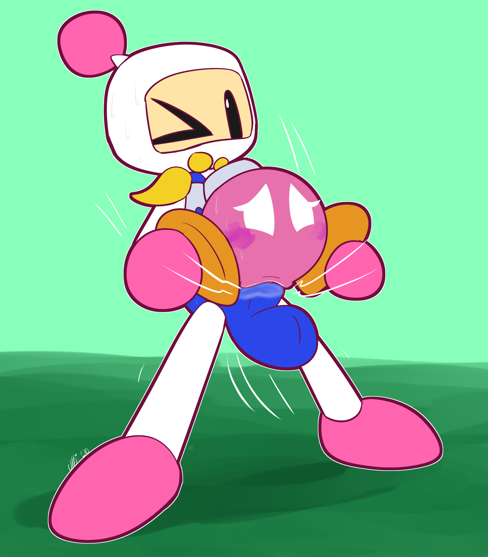 Bob-omb Bomberman Bombette Paper_Mario Super_Mario_Bros. Ultilix crossover shirobon