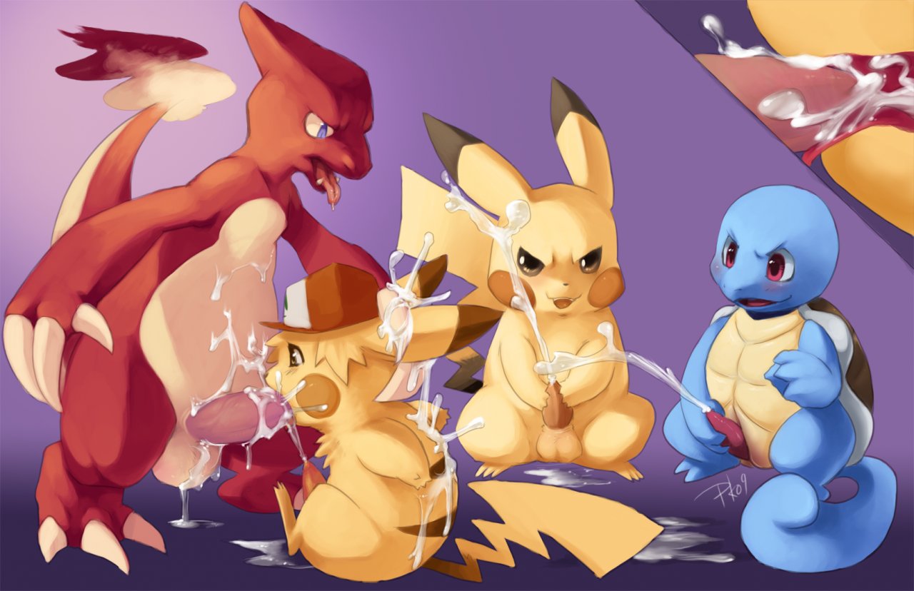 Post 298162: Ash_Ketchum Ashchu Charmeleon Pikachu Porkyman PurpleKecleon  Squirtle