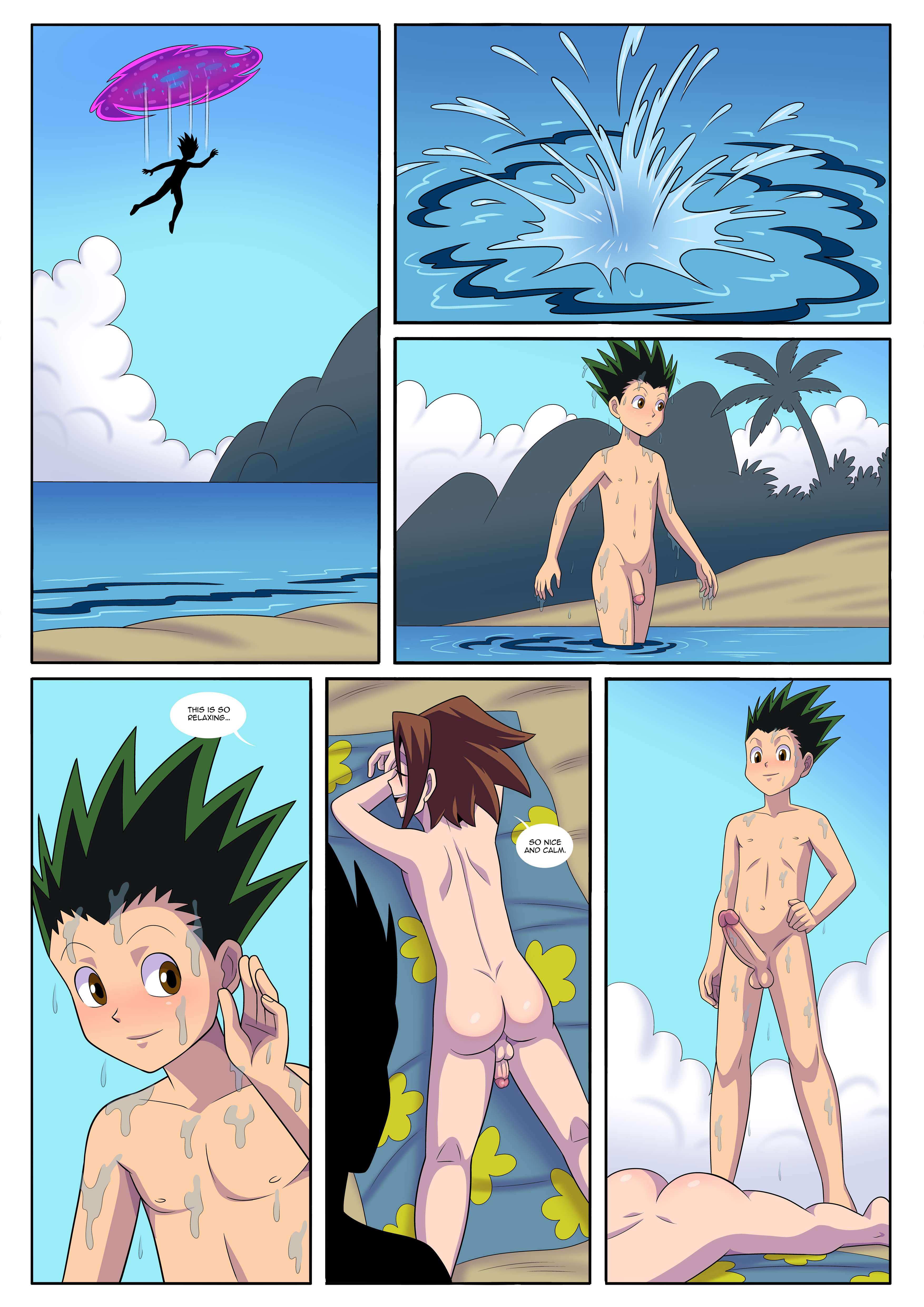 Gon_Freecs Hunter_x_Hunter Shaman_King Varu Yoh_Asakura crossover