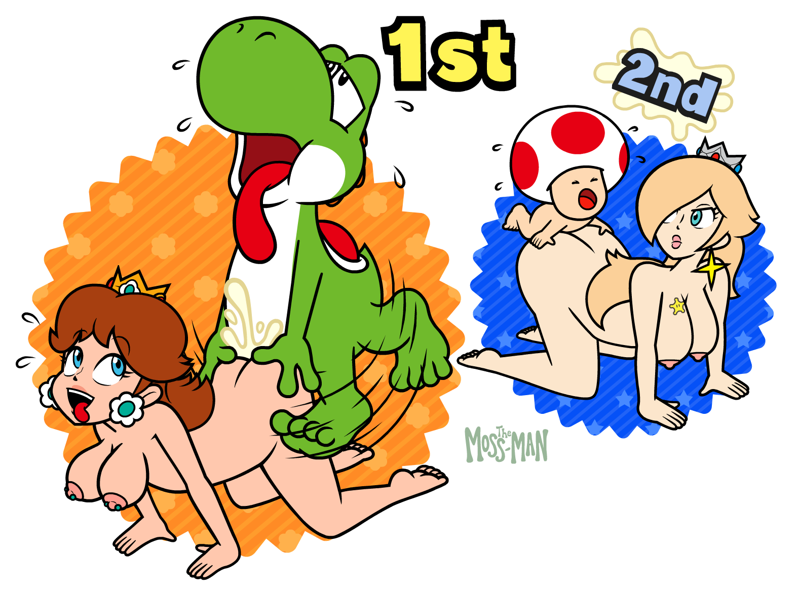 Mario_Party Princess_Daisy Princess_Rosalina Super_Mario_Bros. The_Moss-Man Toad Yoshi