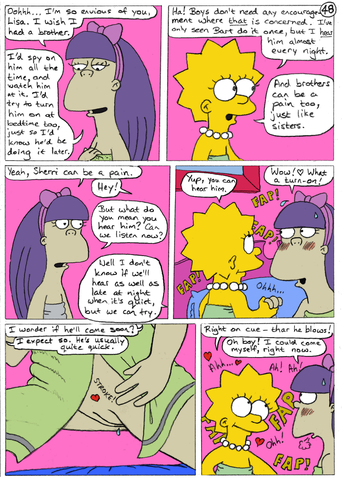 Post 5121542 Comic Jimmy Lisa Simpson Sherri Mackleberry Terri Mackleberry The Simpsons