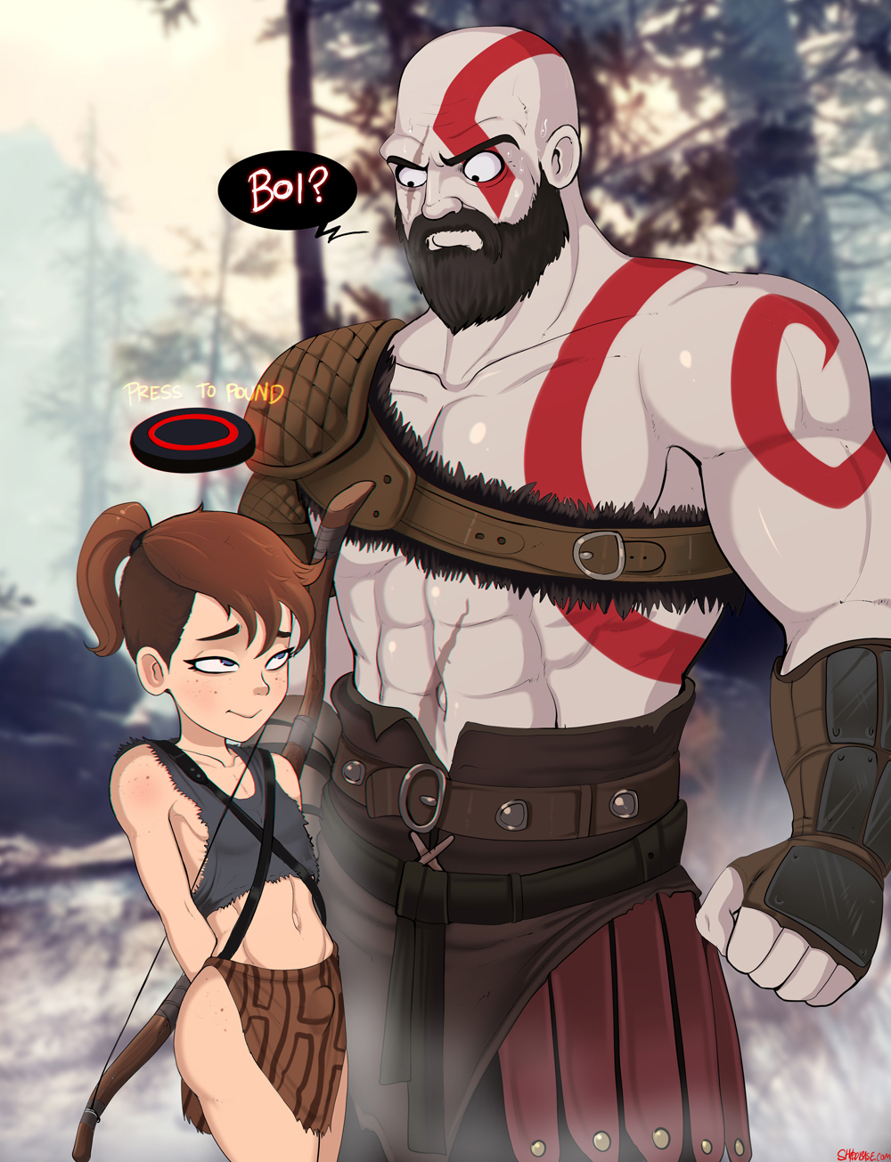 Post 2587269 Atreus Edit God Of War Kratos Rule 63 Shadman