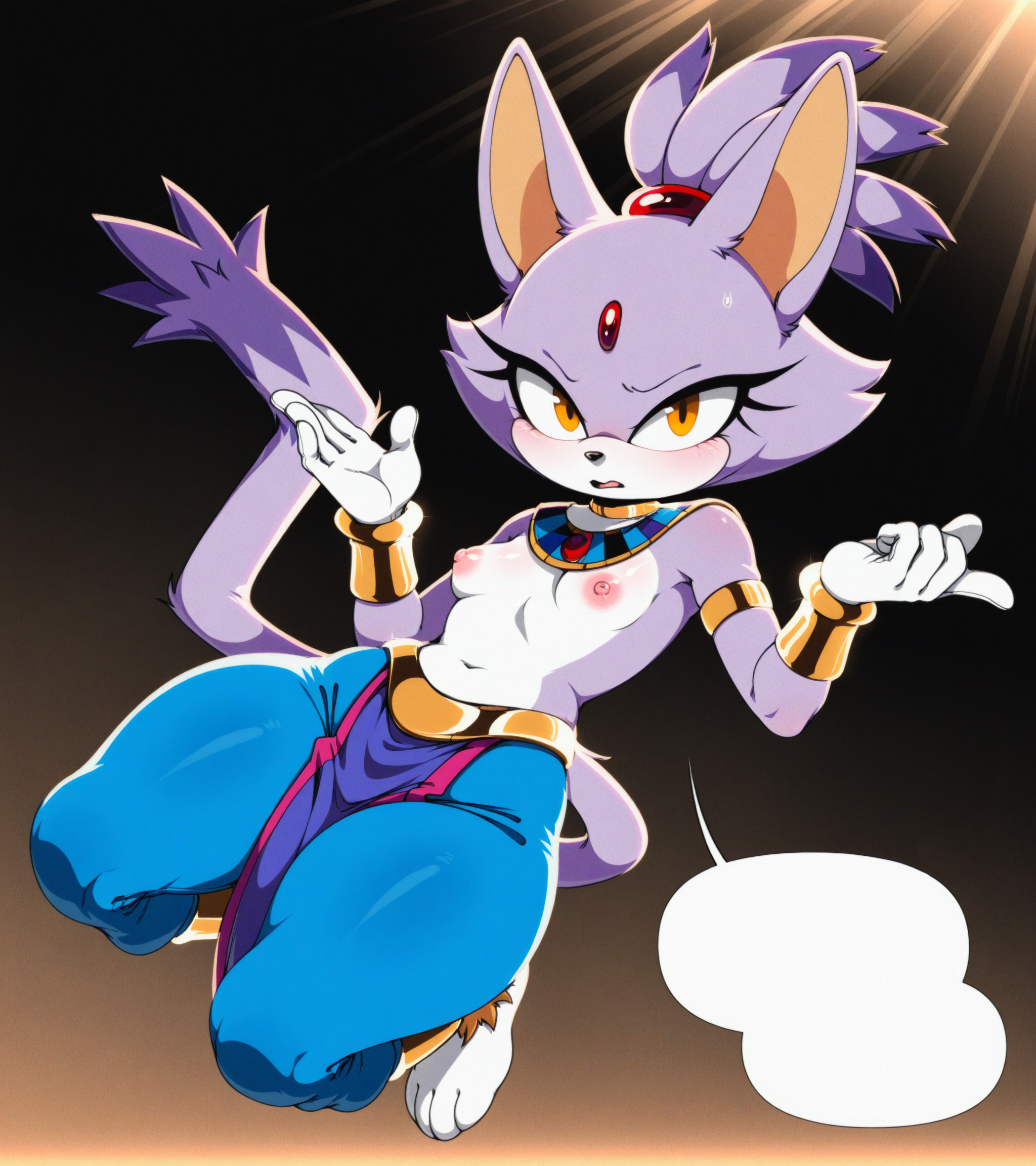 AI-generated Blaze_the_Cat Dragon_Ball_(series) Sonic_the_Hedgehog_(series) cosplay