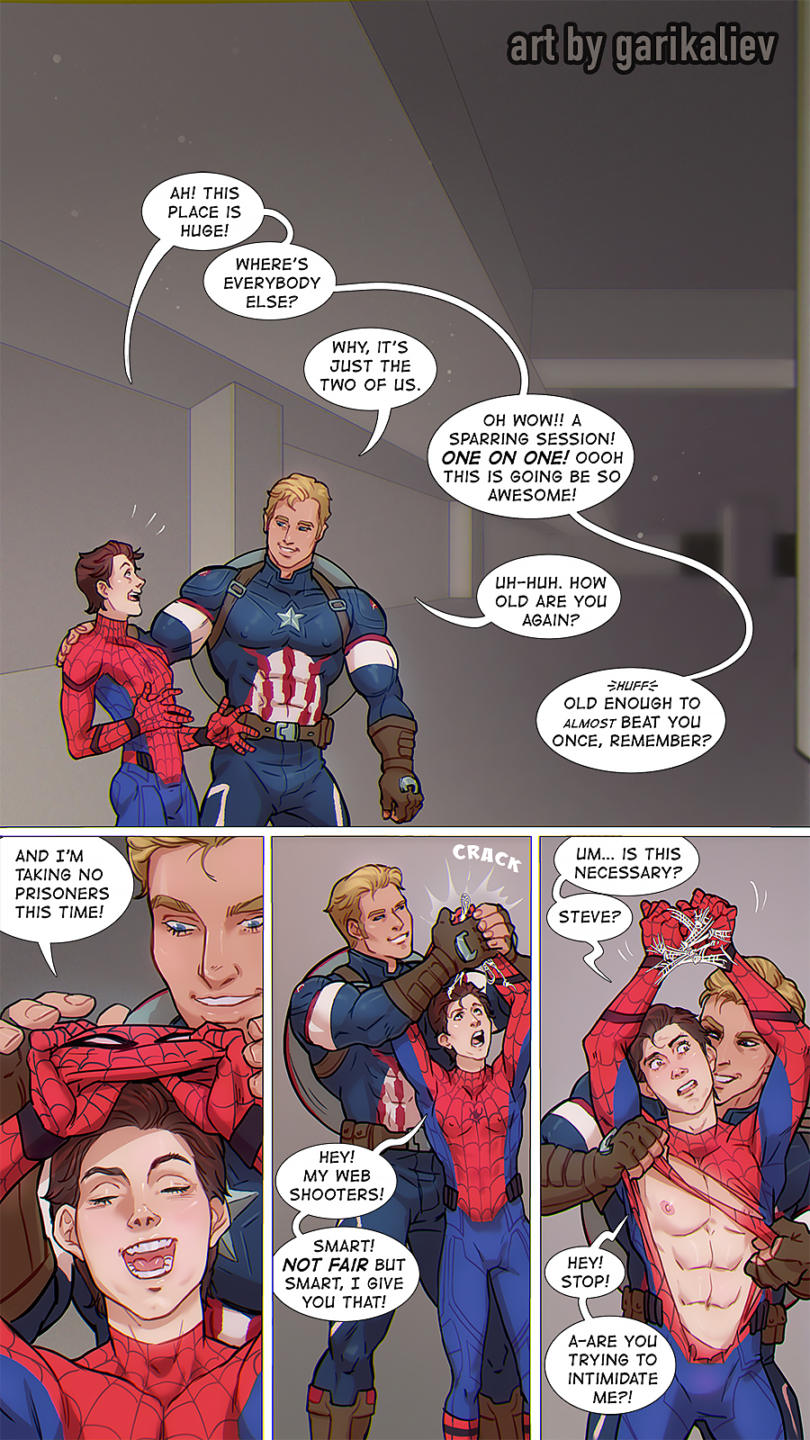 Post 5010368: Captain_America comic garikaliev Marvel Peter_Parker  Spider-Man Spider-Man_(series) Steve_Rogers