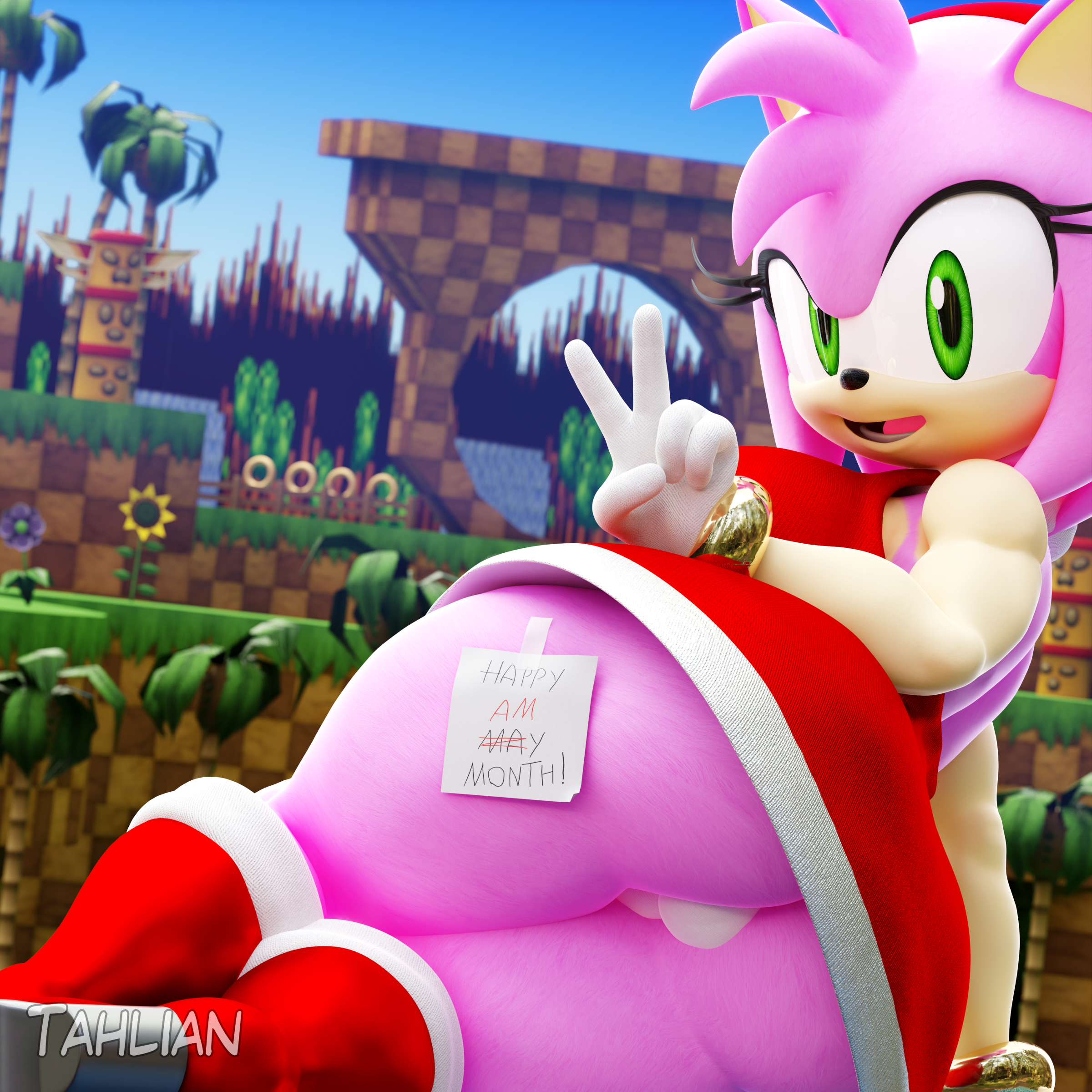 Amy_Rose Sonic_the_Hedgehog_(series) Tahlian1