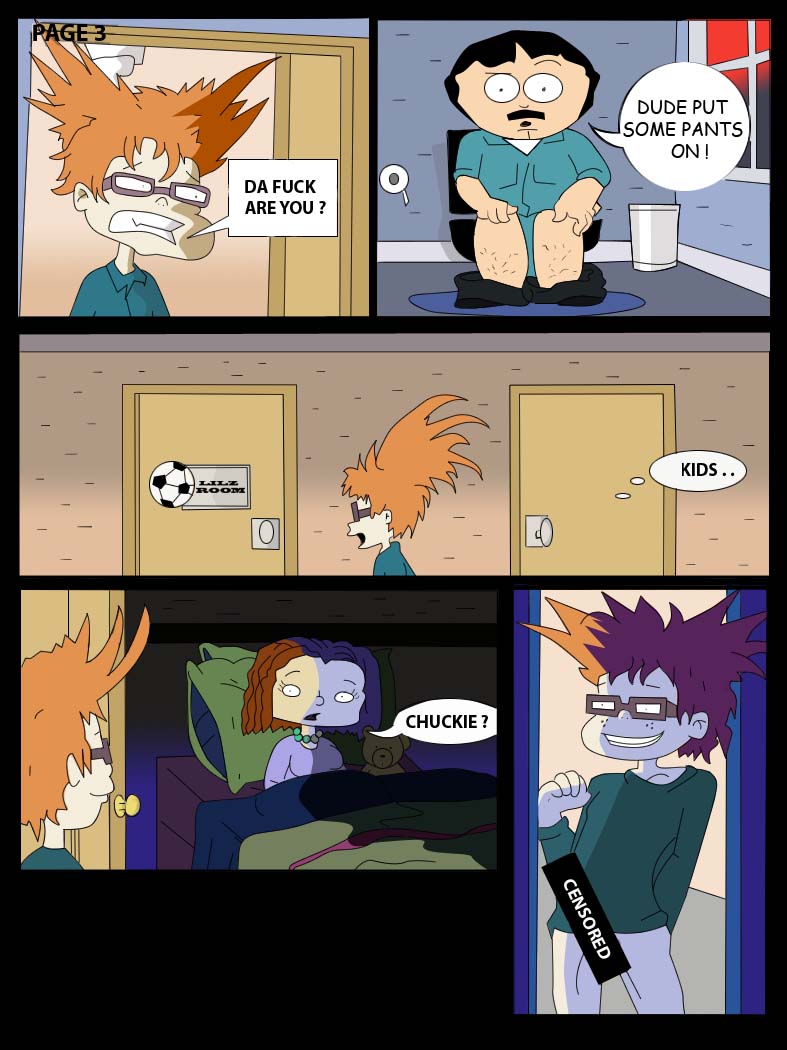 All_Grown_Up Chuckie_Finster Lil_DeVille Randy_Marsh Rugrats South_Park comic crossover