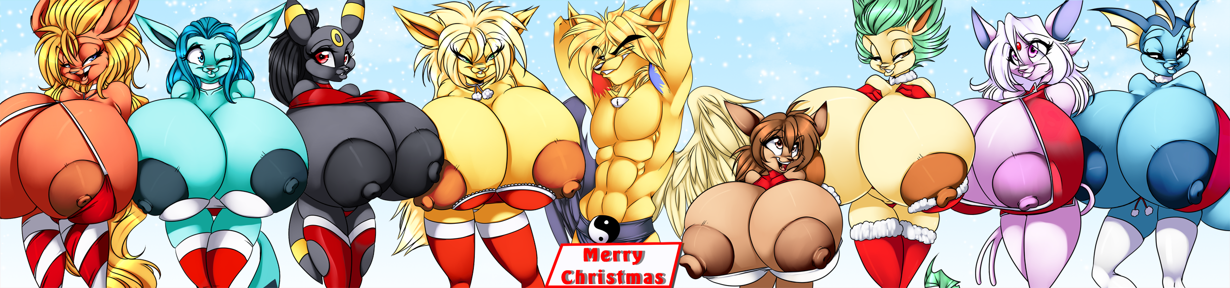 Post 580092 Christmas Crystal For Ever Eevee Espeon Flareon Glaceon Jolteon Leafeon Porkyman