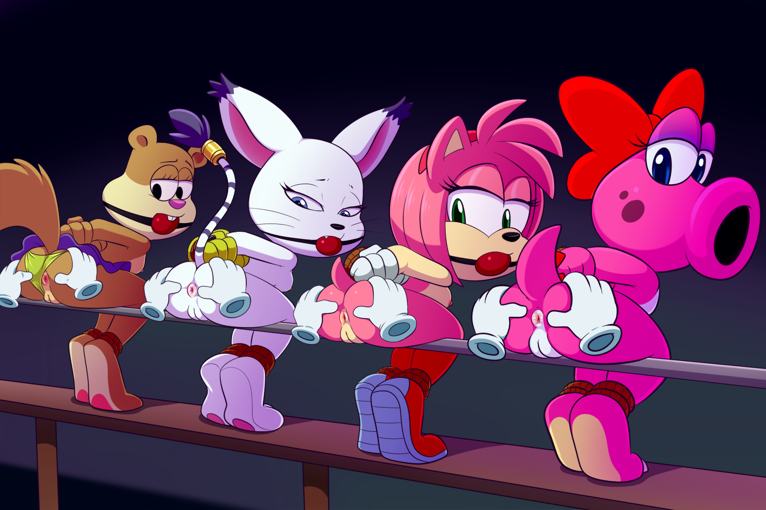 Amy_Rose Birdo Digimon Digimon_Adventure Gatomon Sandy_Cheeks Sonic_the_Hedgehog_(series) SpongeBob_SquarePants_(series) Super_Mario_Bros. crossover lonbluewolf