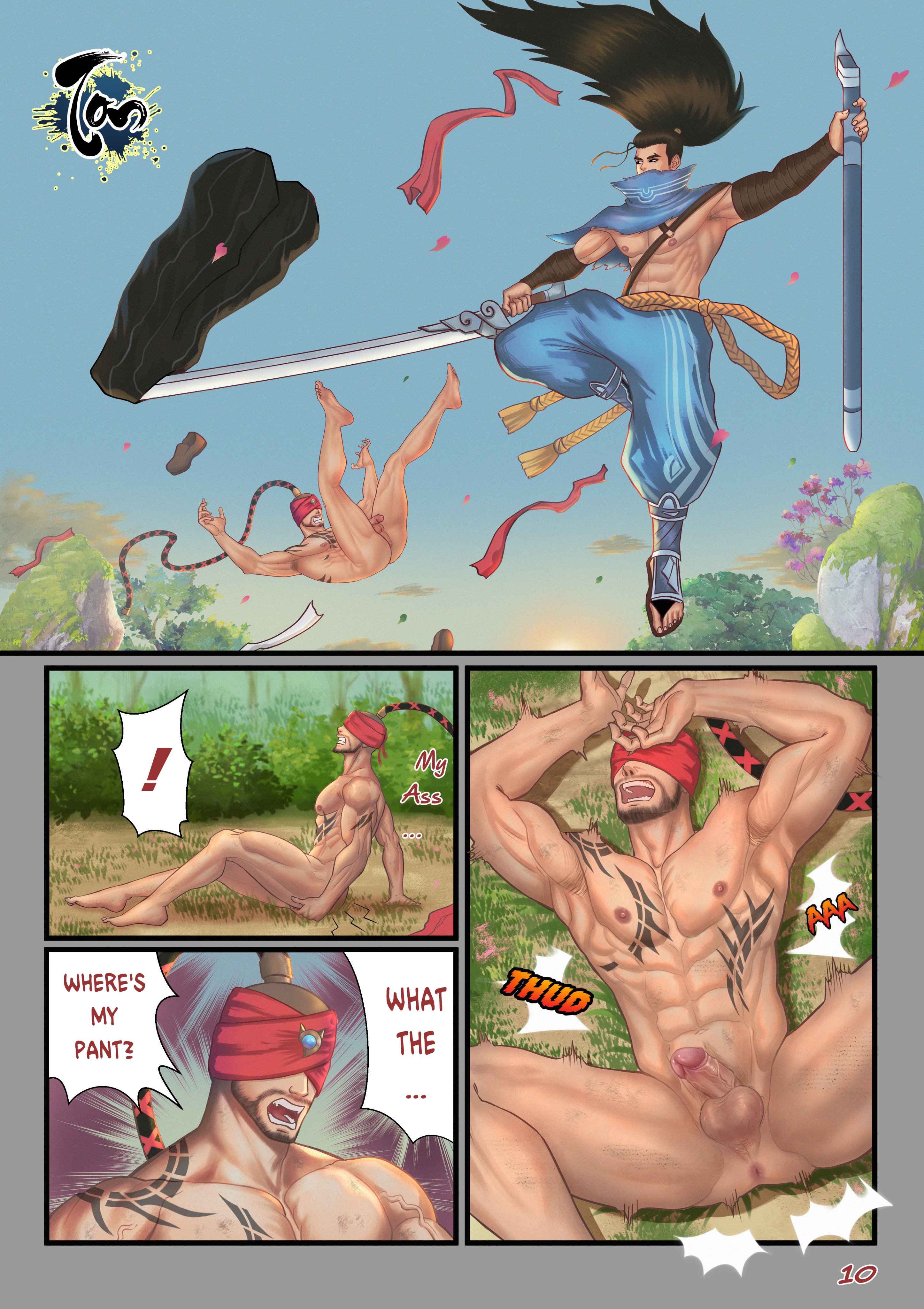 League_of_Legends Lee_Sin Yasuo comic tosakintran