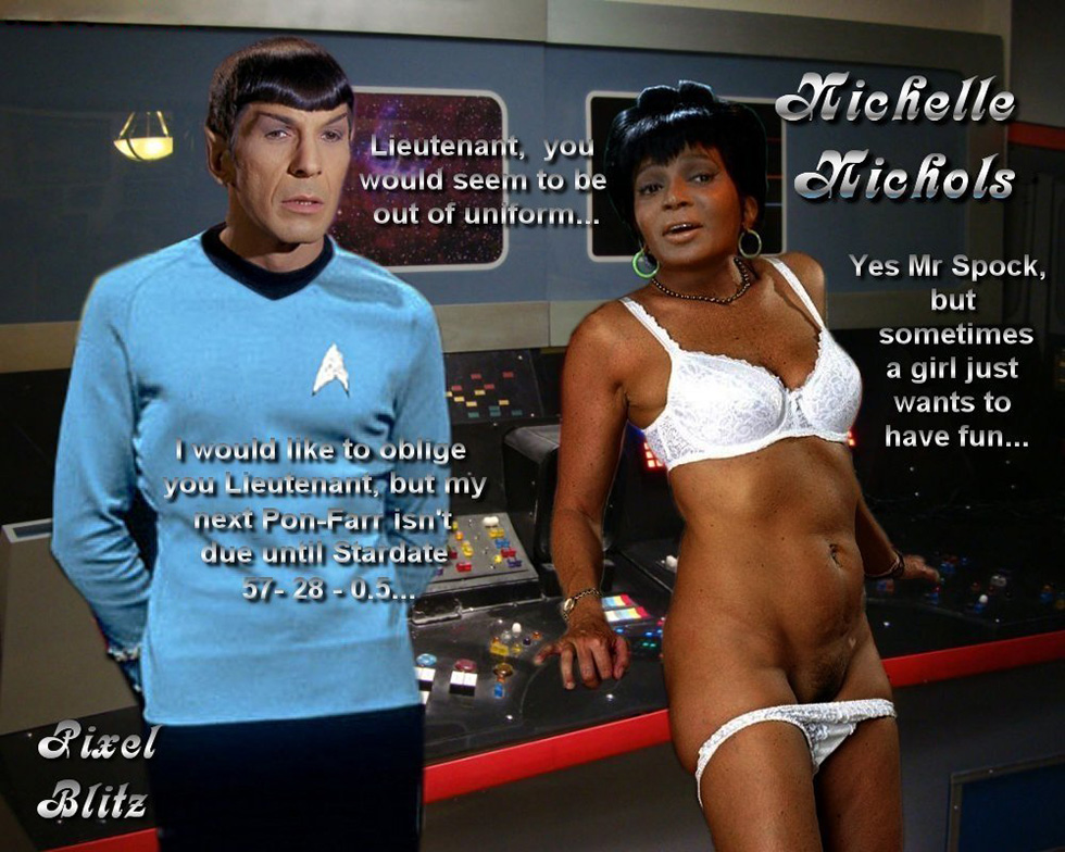 Post Fakes Leonard Nimoy Nichelle Nichols Nyota Uhura Pixel