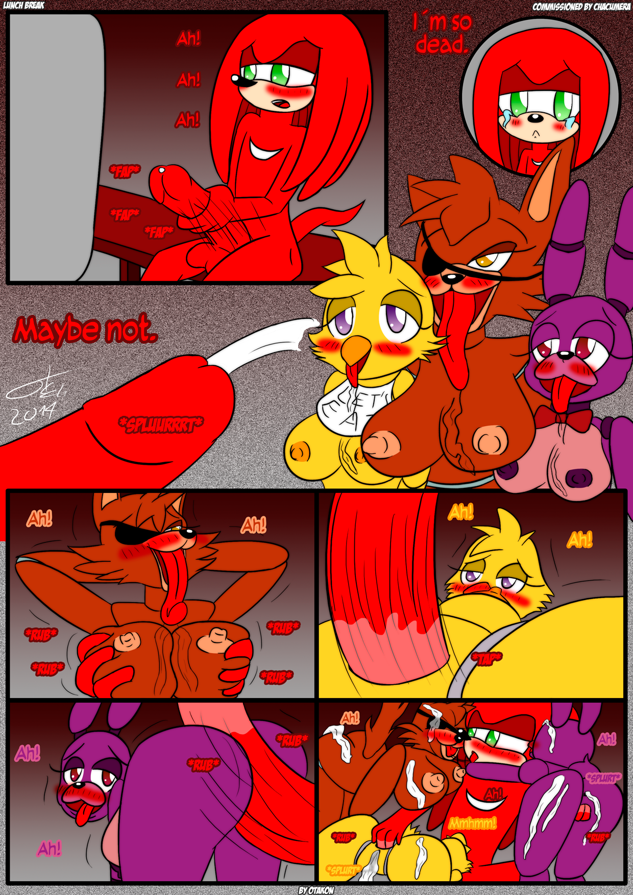 Post 1537382: Bonnie Chica crossover Five_Nights_at_Freddys Foxy  Knuckles_the_Echidna Otakon Rule_63 Sonic_the_Hedgehog_(series)