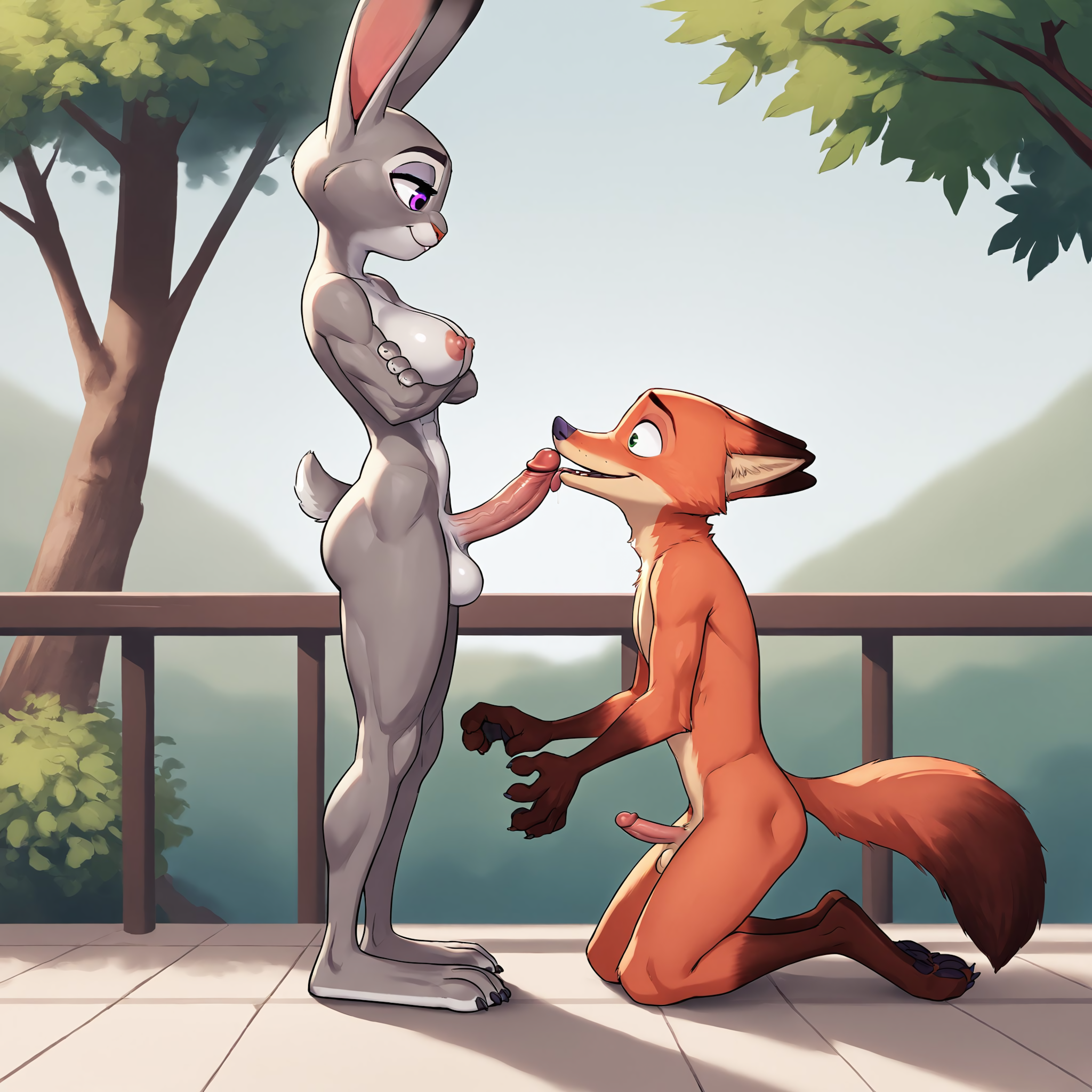 AI-generated Judy_Hopps Nick_Wilde Zootopia quantaized