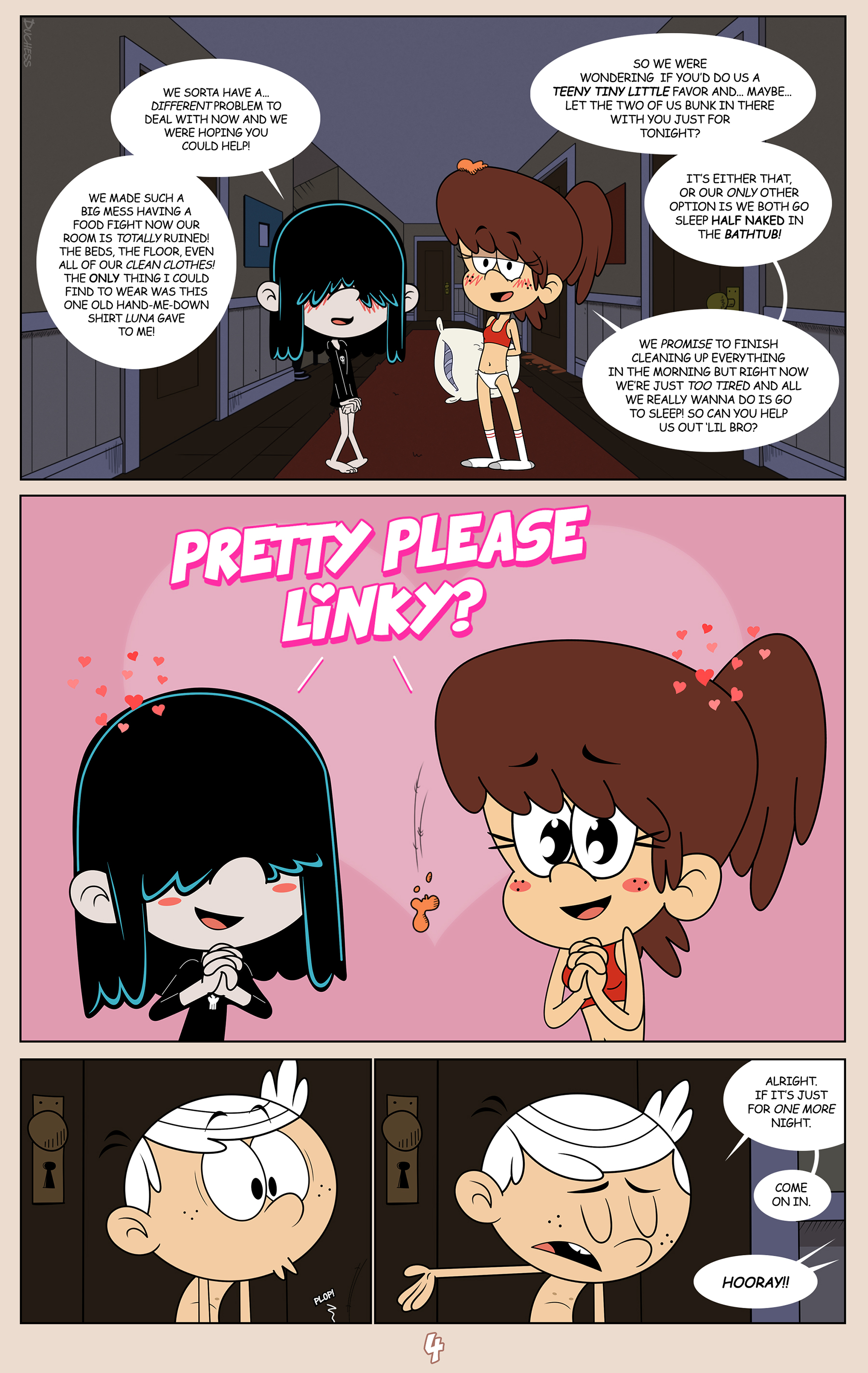 Duchess_(artist) Lincoln_Loud Lucy_Loud Lynn_Loud The_Loud_House comic