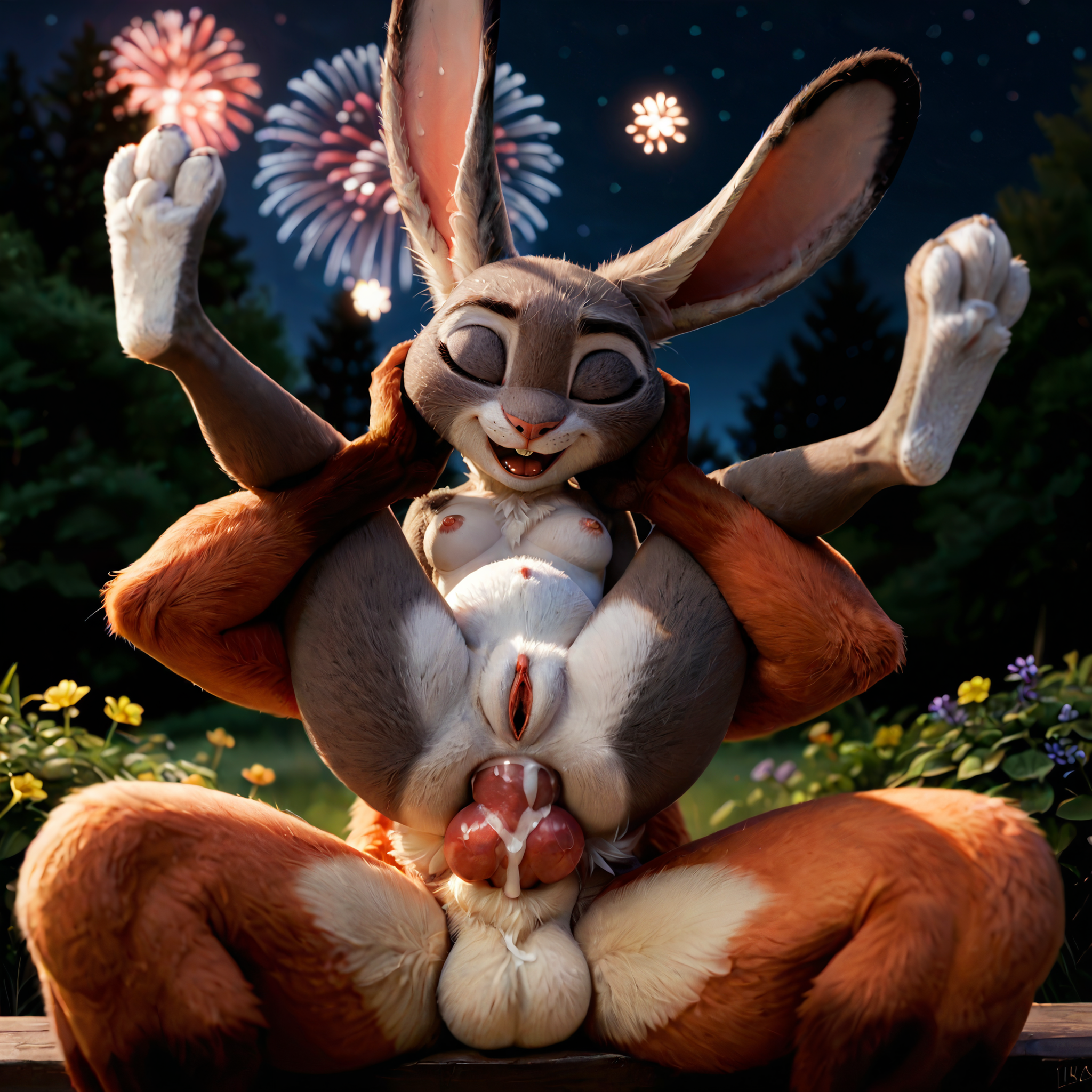 AI-generated Hornybunny Judy_Hopps Nick_Wilde Zootopia