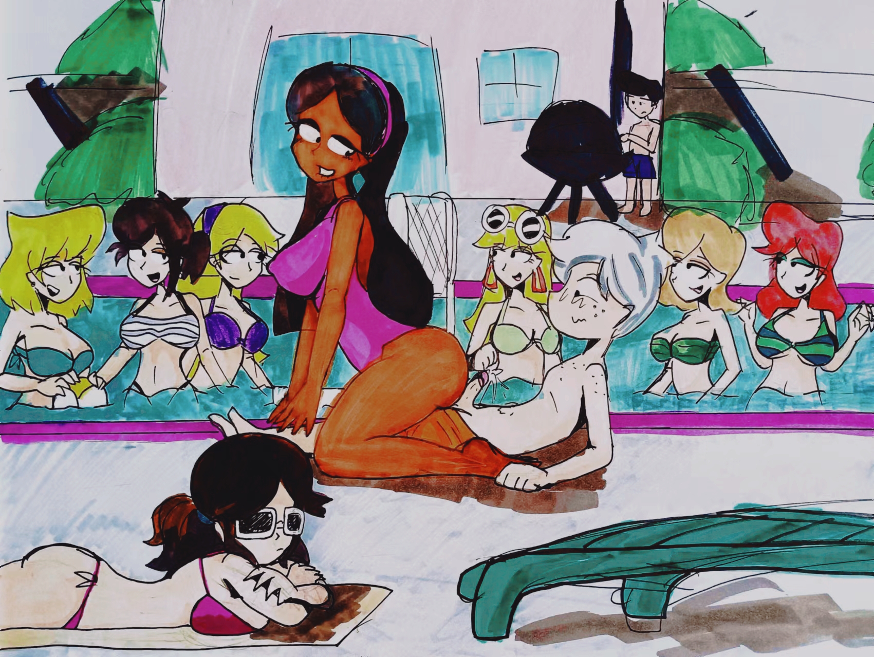 Becky Carol_Pingrey Dana Fiona Jackie Leni_Loud Lincoln_Loud Lori_Loud Mandee Miguel Ryan.Q The_Loud_House