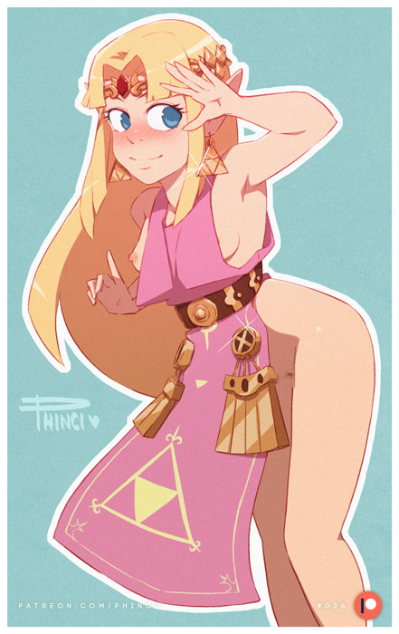 A_Link_Between_Worlds Legend_of_Zelda Phinci Princess_Zelda