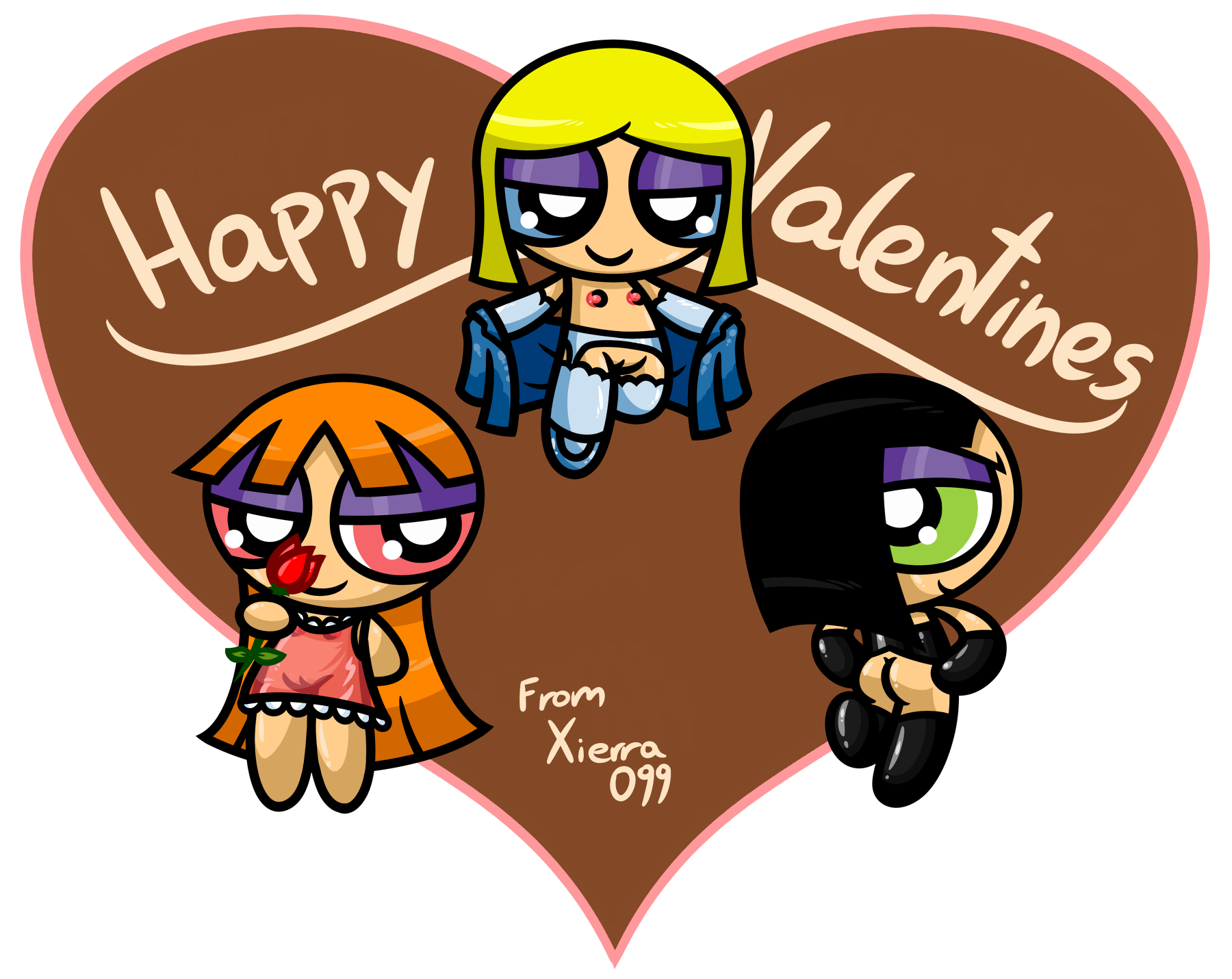 Post 1805615 Blossom Bubbles Buttercup Powerpuff Girls Valentine S Day What A Cartoon Xierra099