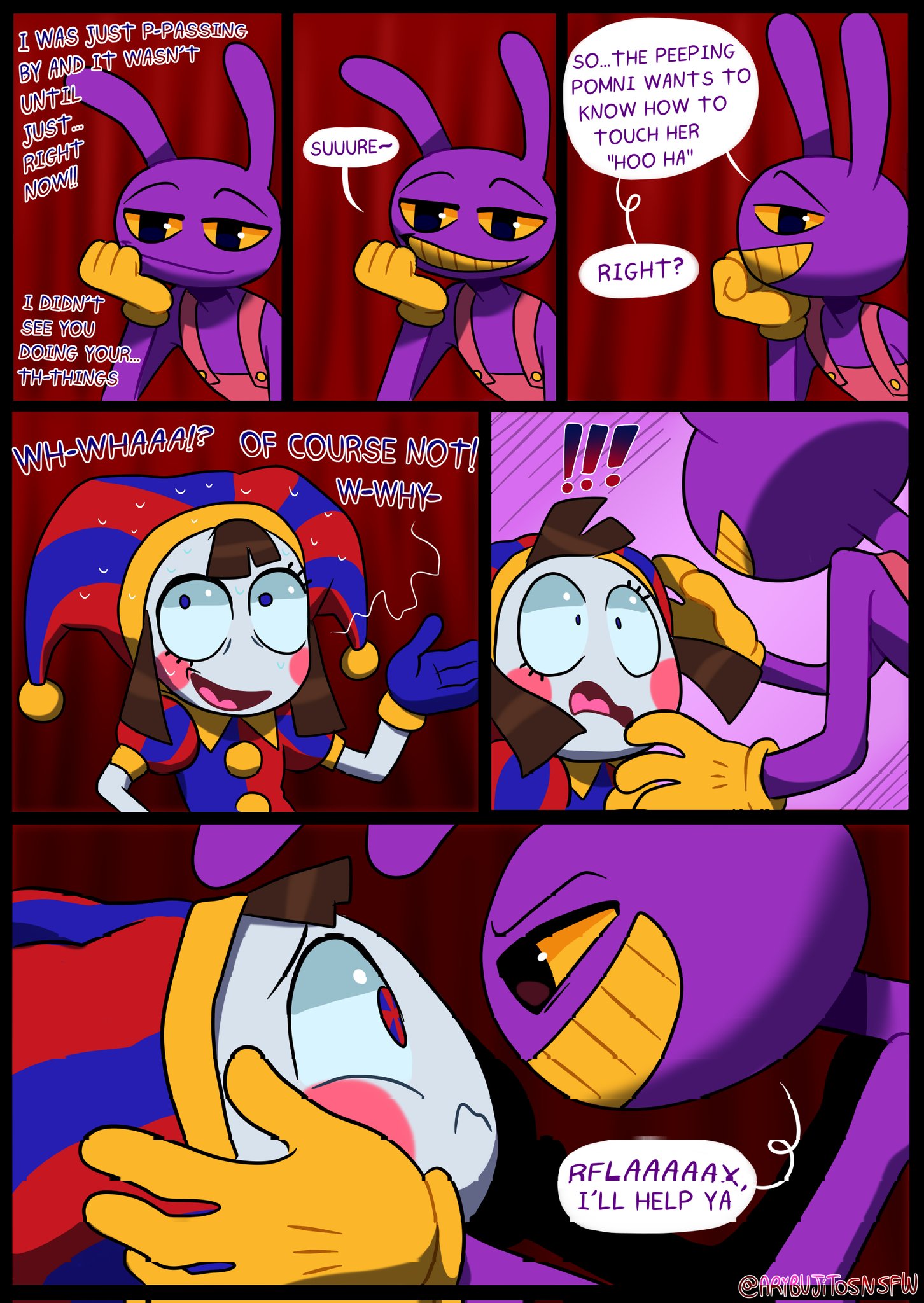 Pomni and jax comic