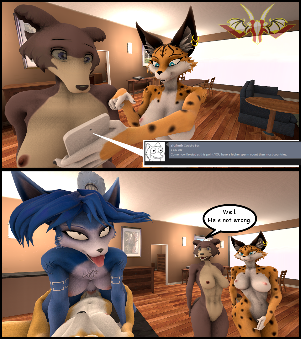 Beastars Fox_McCloud Juno Krystal Miyu_Lynx Star_Fox crossover screaming-lupine