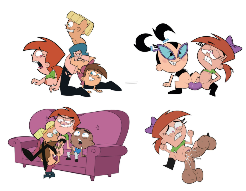 A.J. Chester_McBadbat Fairly_OddParents Timmy_Turner Tootie Vicky edit gosgoz