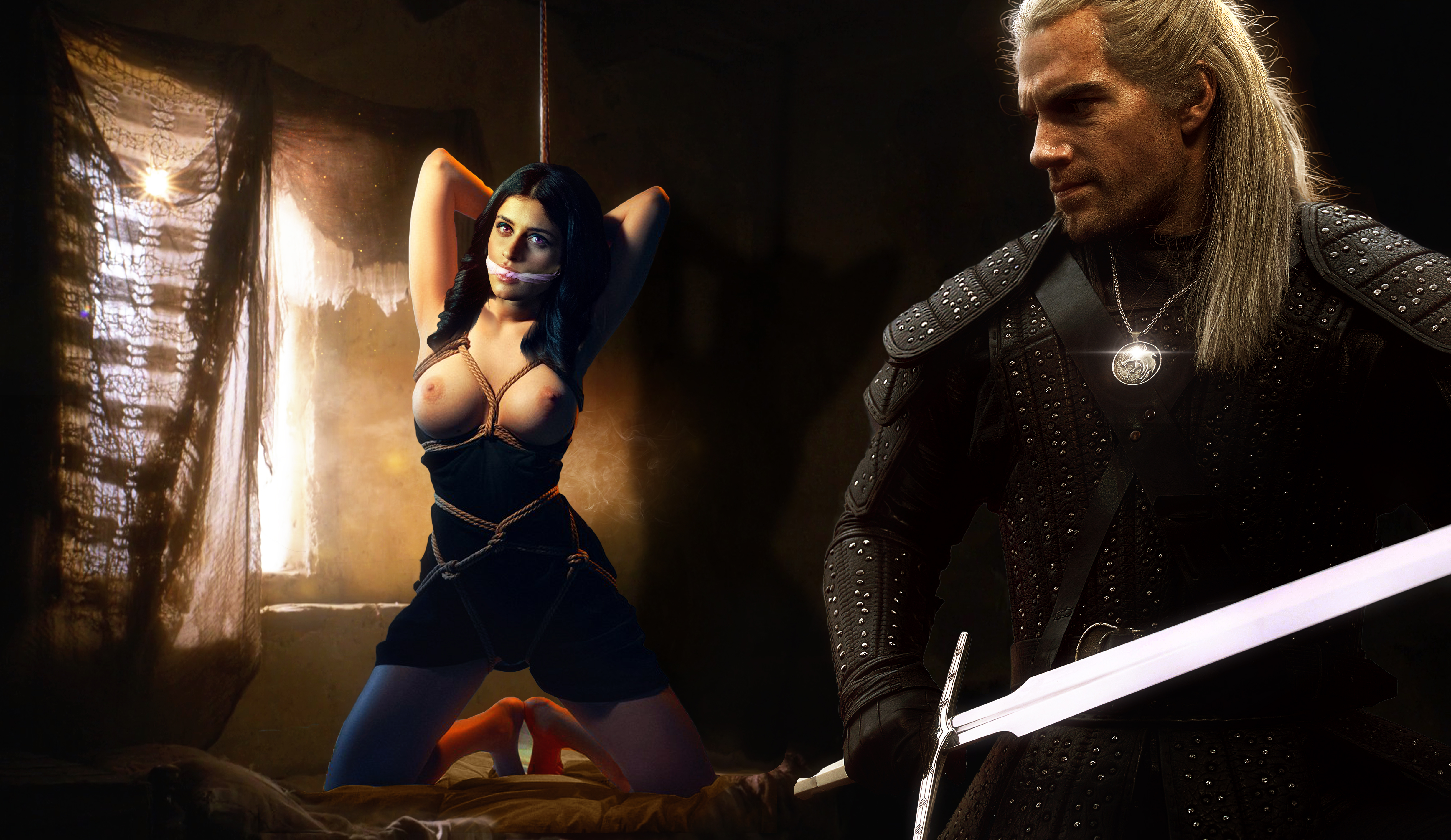 Anya_Chalotra Geralt_of_Rivia Henry_Cavill The_Witcher The_Witcher_(Netflix) Yennefer fakes