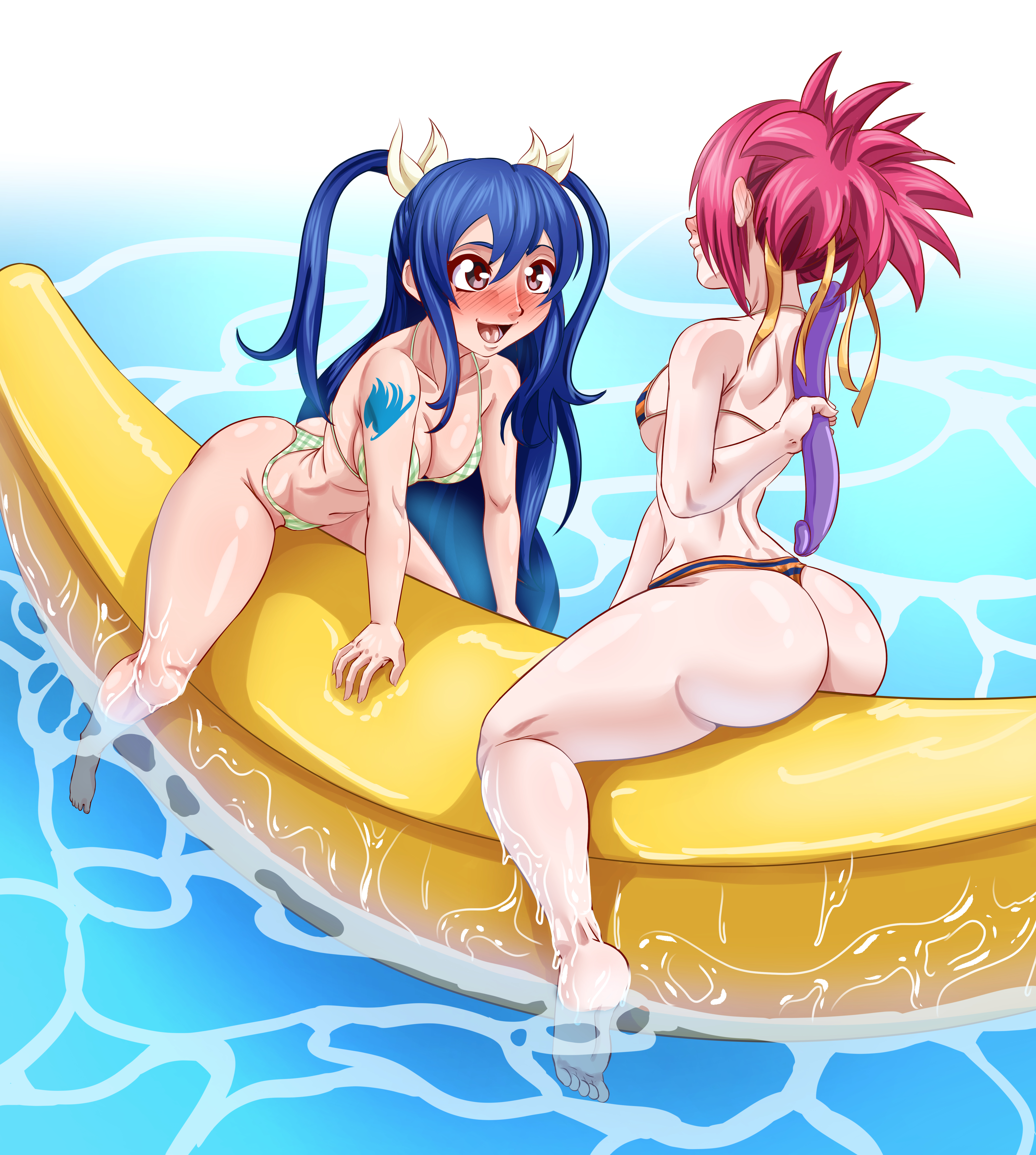 Fairy_Tail Karuro-kun Sherria_Blendy Wendy_Marvell