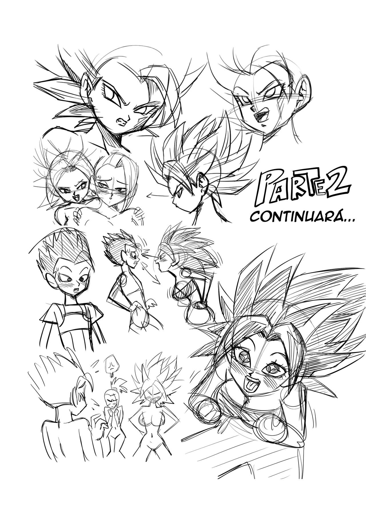 Post 4320576 Cabba Caulifla Comic Dragonballseries Kale Kefla Songoku Yamamotodoujin 