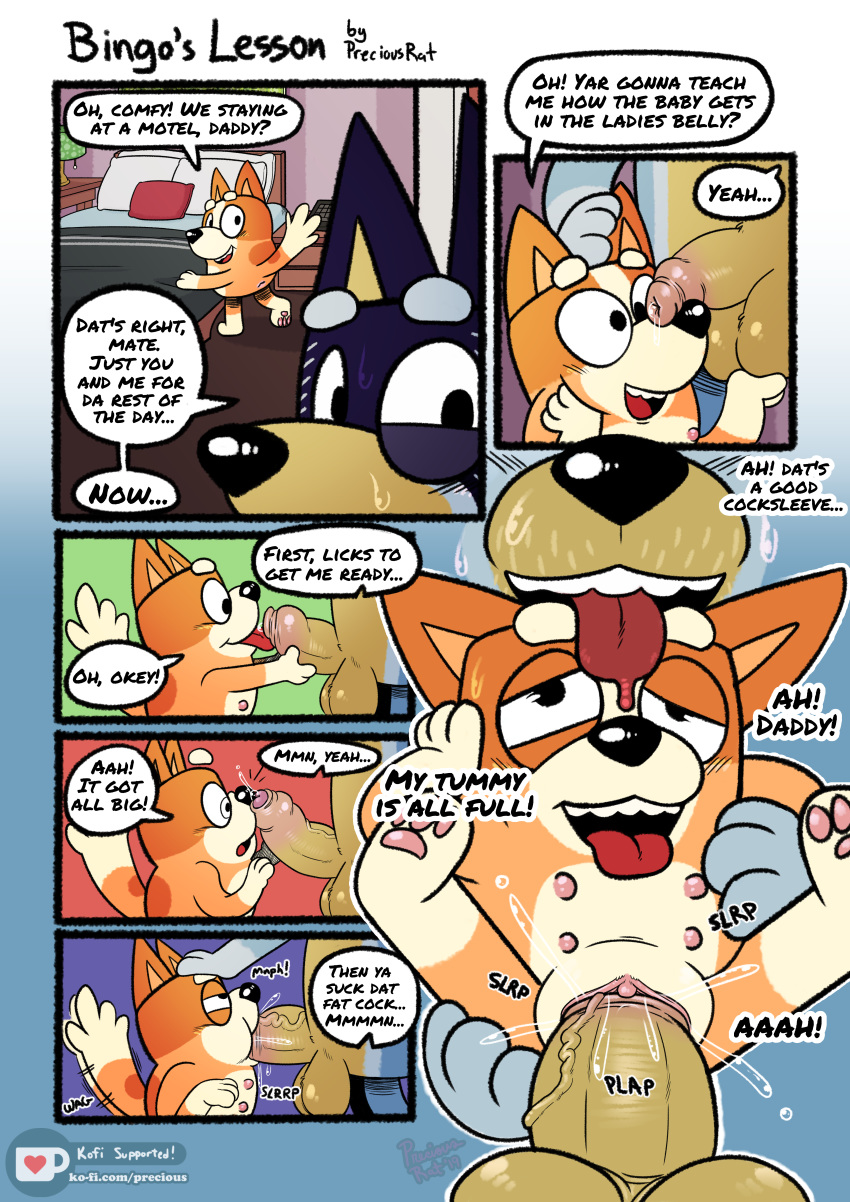 Bandit_Heeler Bingo_Heeler Bluey_(series) PreciousRat comic