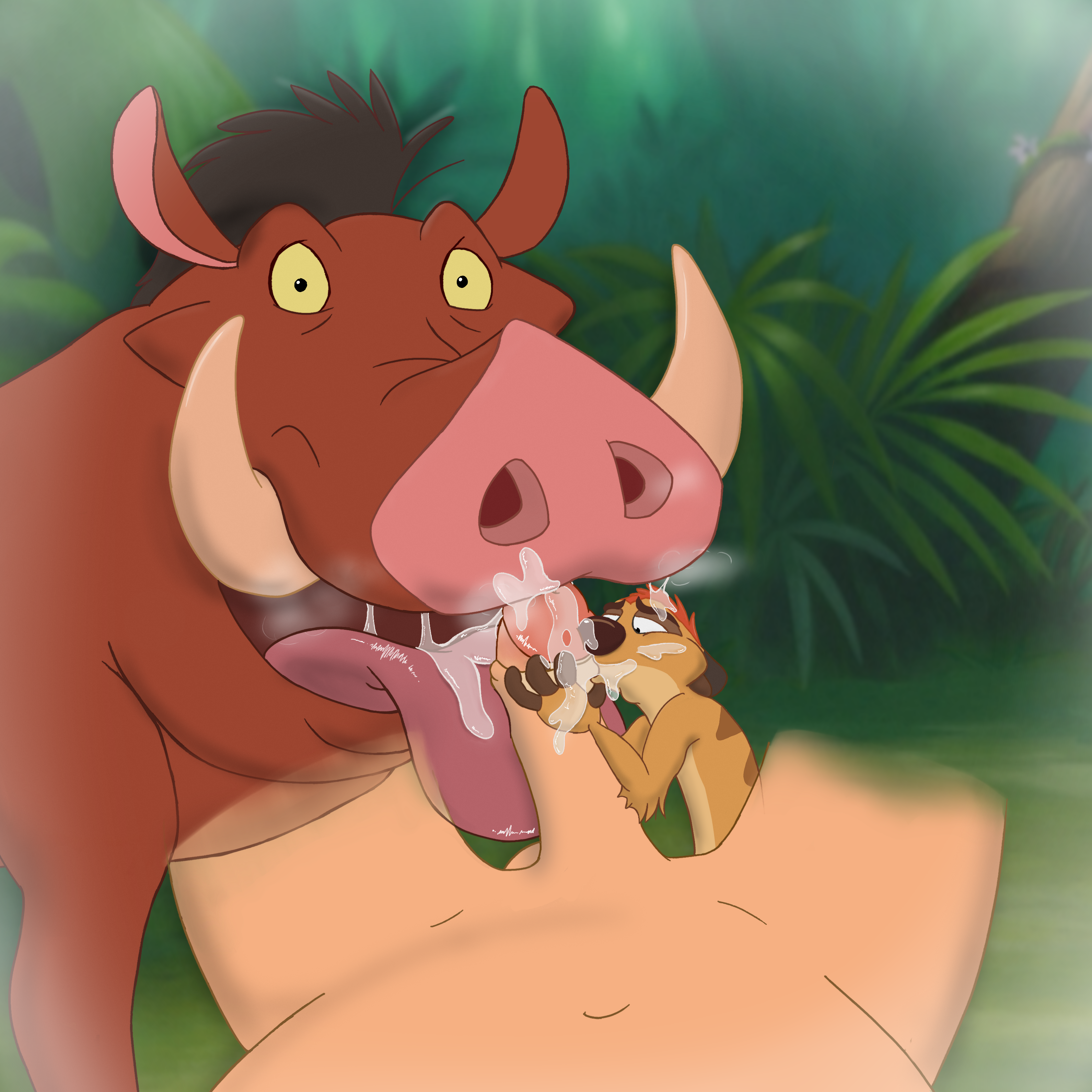 Magzol Pumbaa The_Lion_King Timon