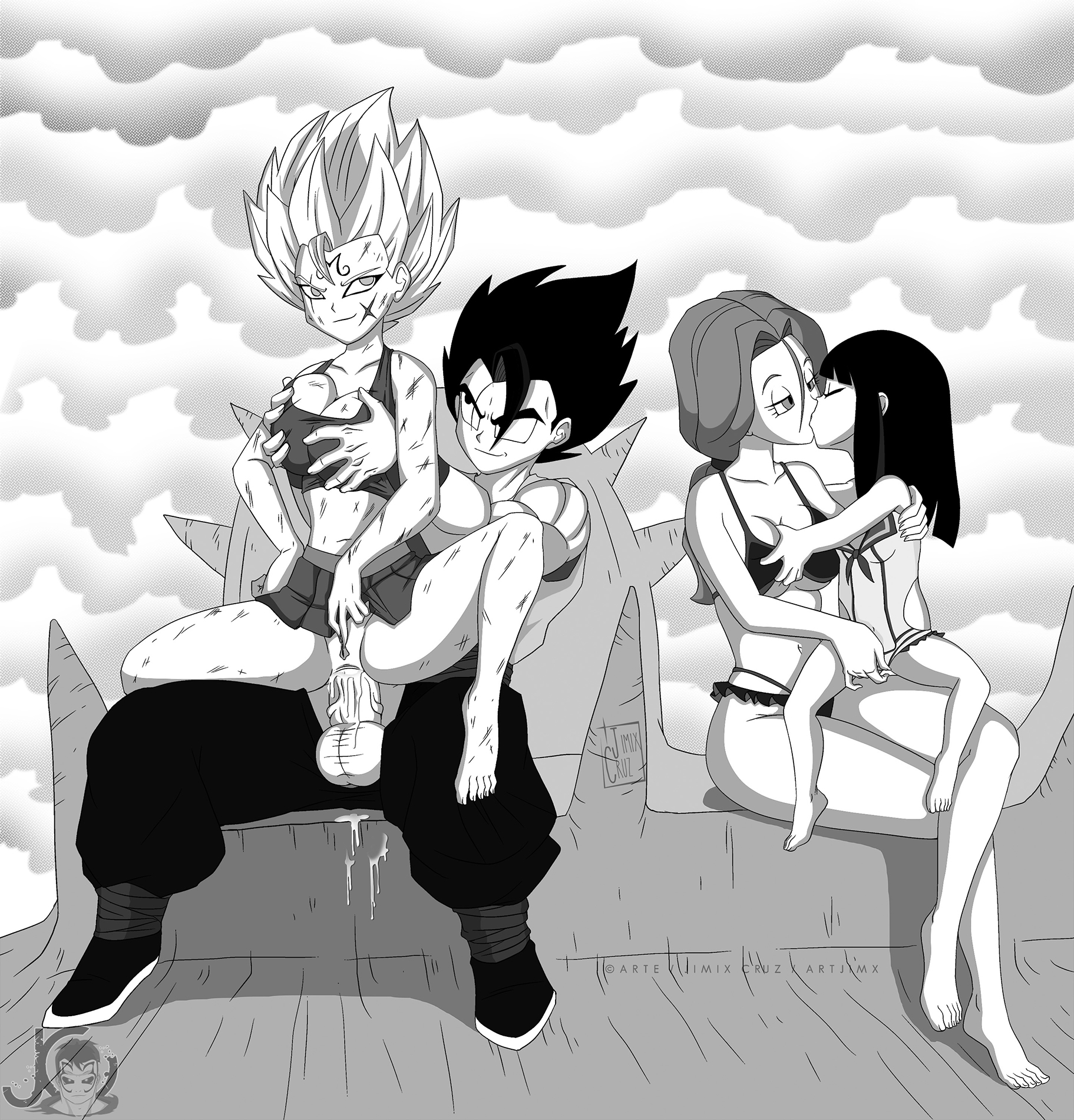 Post 2746017 Artjimx Bulma Briefs Caulifla Dragon Ball Series Mai Son Goku