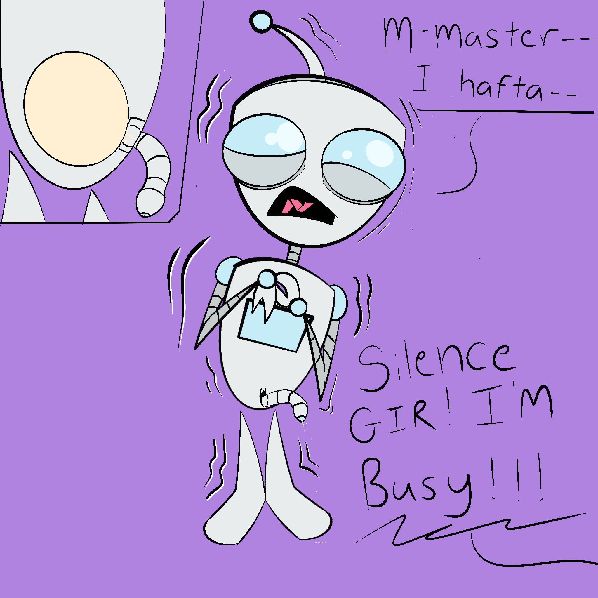 Gir invader zim coloring page