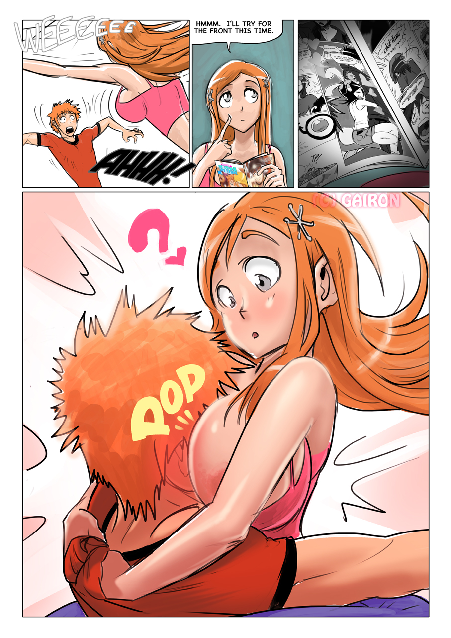 Post 987754: Bleach comic Gairon Ichigo_Kurosaki Orihime_Inoue