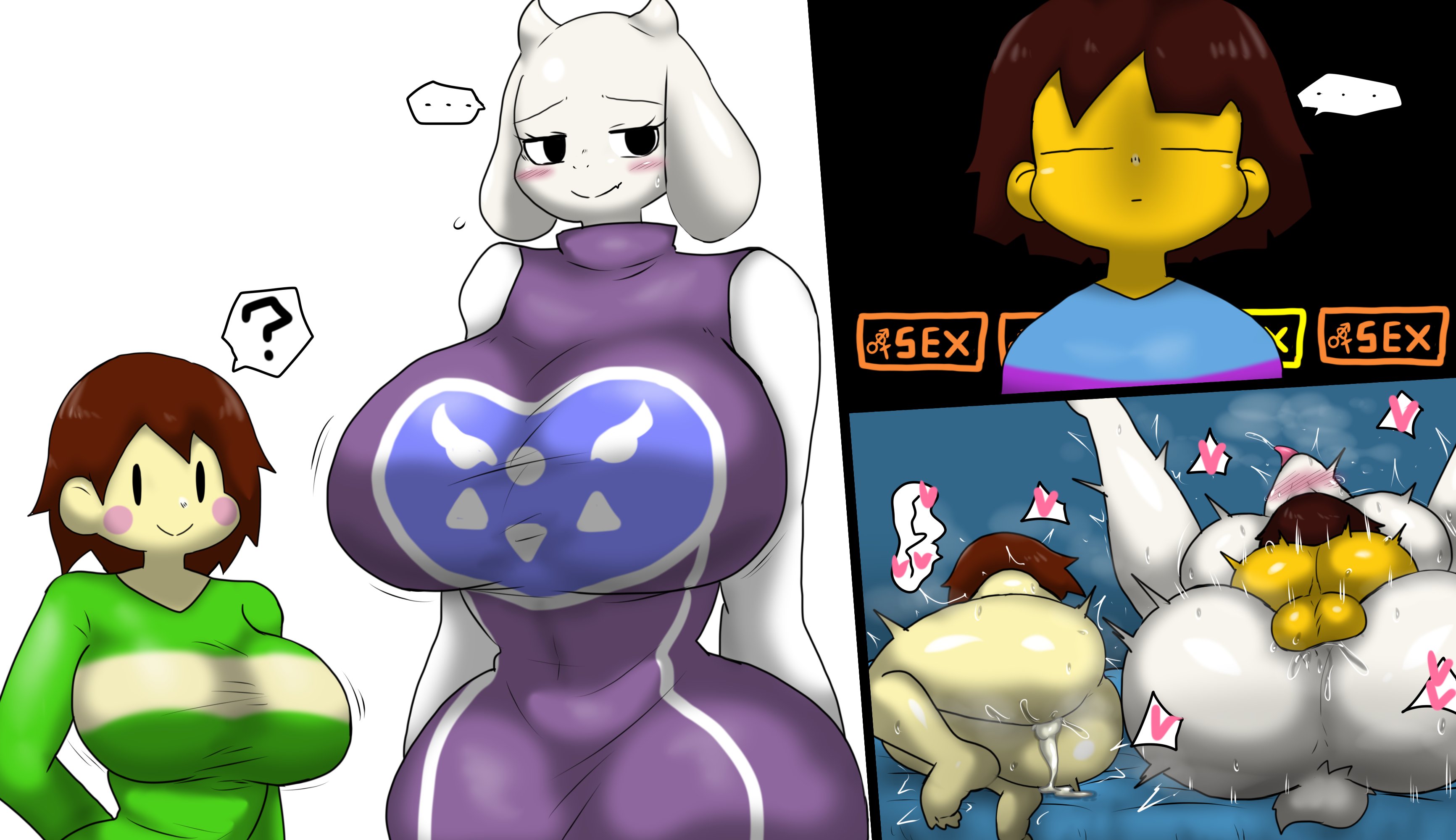 Chara Frisk Toriel Undertale enigi09