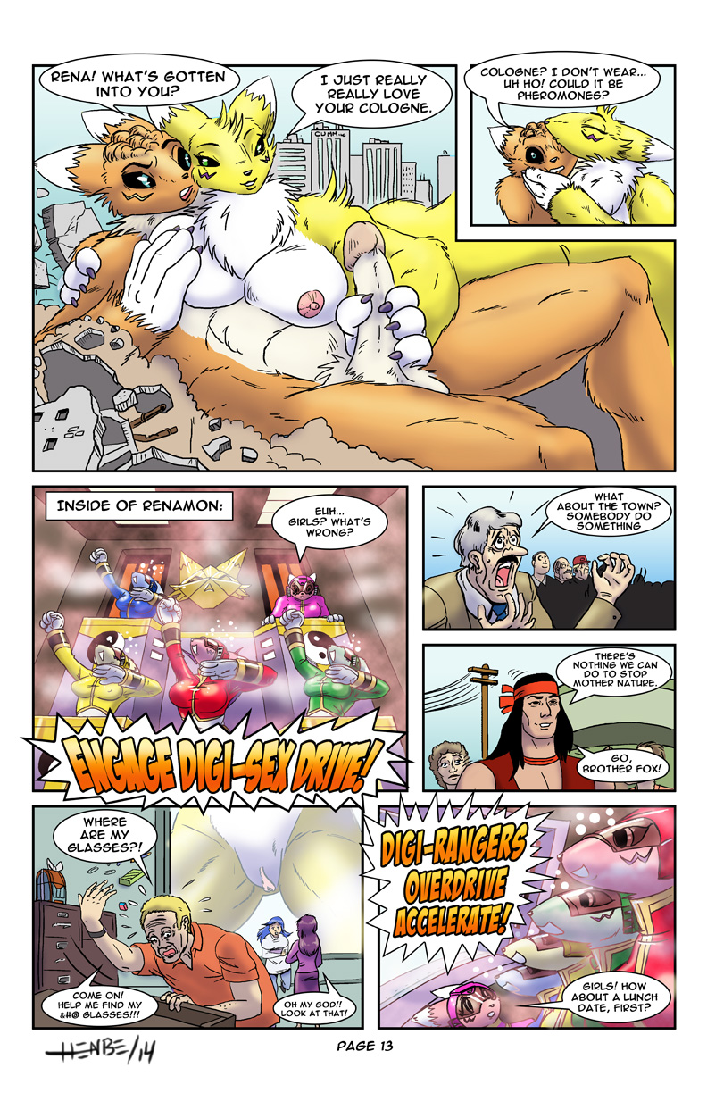 Digimon Henbe Renamon comic